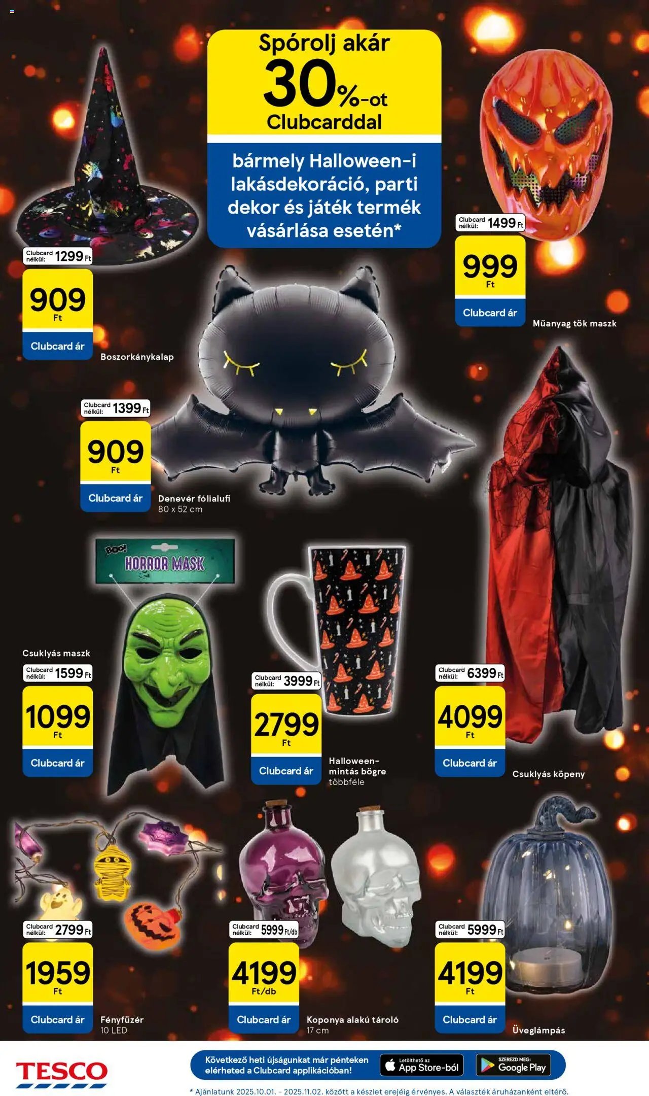 Tesco újság 2025.10.21. Akciós újság Tesco (2025-10-21 - 2025-10-27)