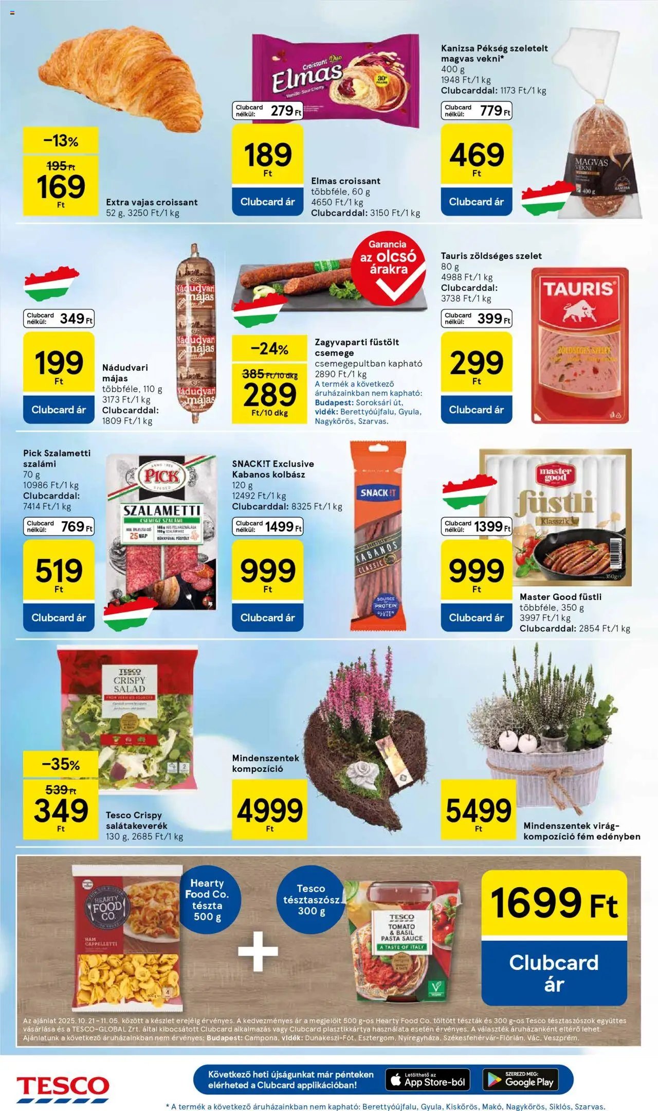 Tesco újság 2025.10.21. Akciós újság Tesco (2025-10-21 - 2025-10-27)
