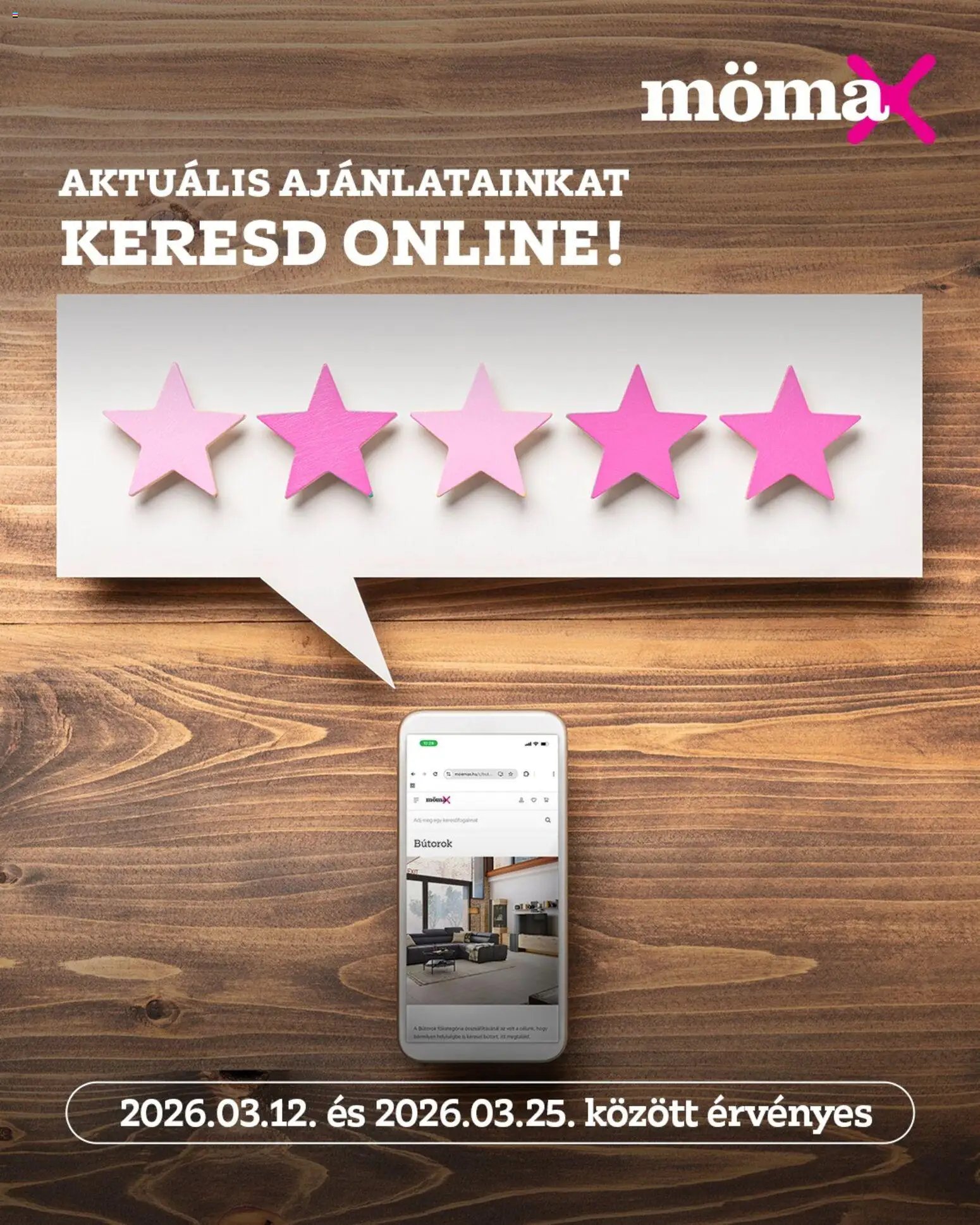 Mömax újság 2026.03.12. Mömax akciós újság (2026-03-12 - 2026-03-25)