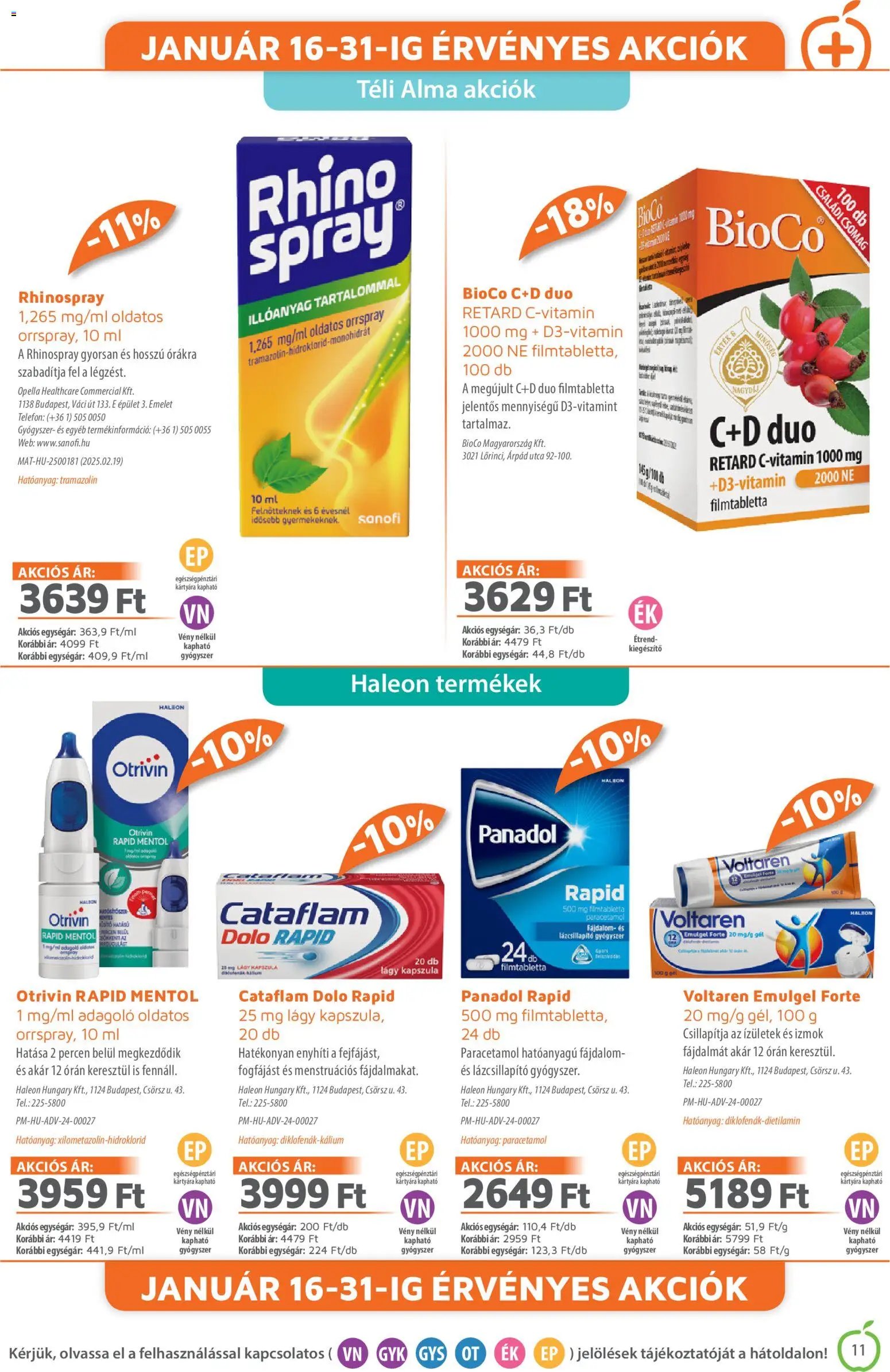Alma Gyógyszertárak újság 2026.01.01. Akciós újság Alma Gyógyszertárak (2026-01-01 - 2026-01-31)