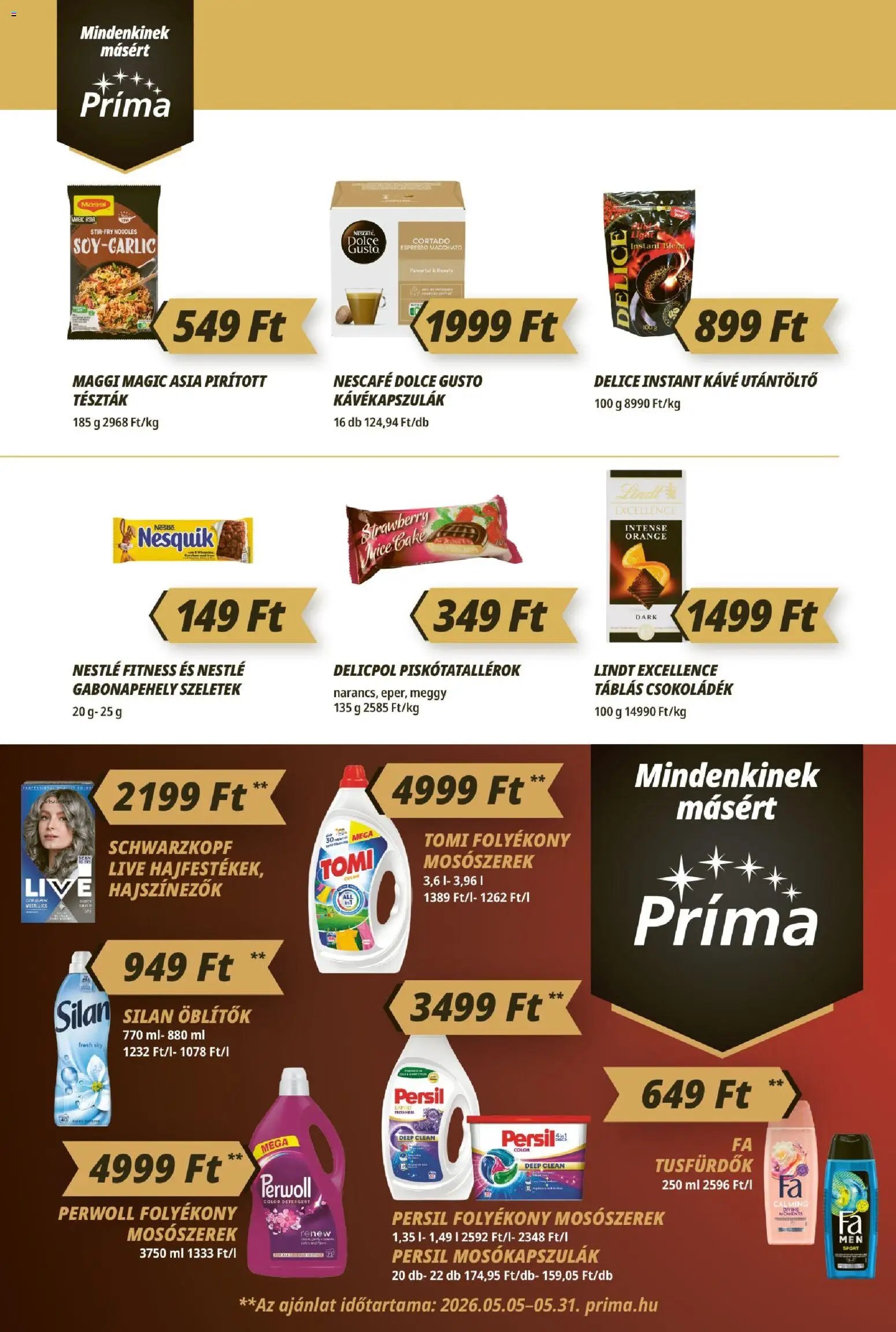 CBA Príma újság 2026.05.14. CBA Príma akciós újság (2026-05-14 - 2026-05-20)