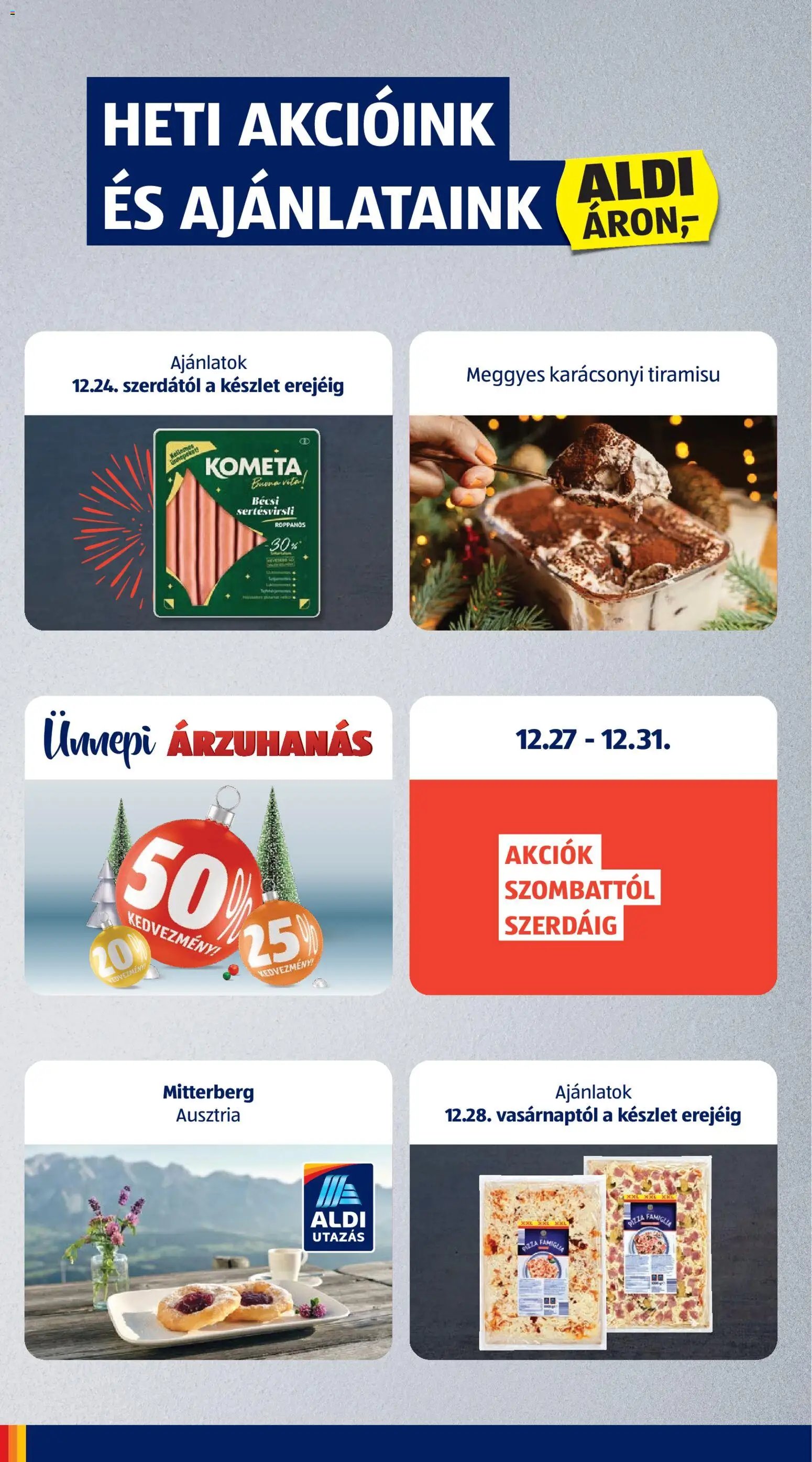 Aldi újság 2025.12.27. Akciós újság Aldi (2025-12-27 - 2025-12-31)