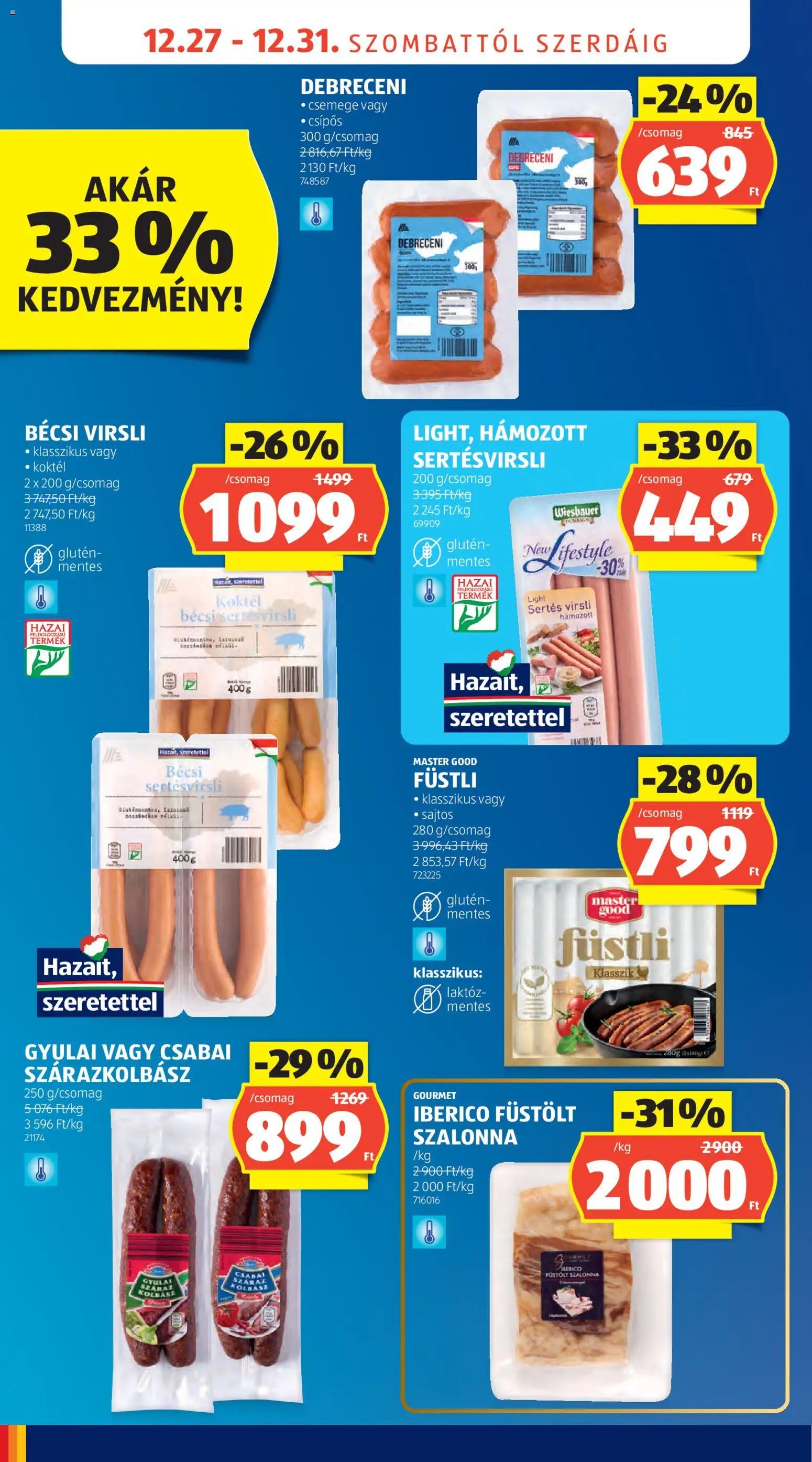 Aldi újság 2025.12.27. Akciós újság Aldi (2025-12-27 - 2025-12-31)