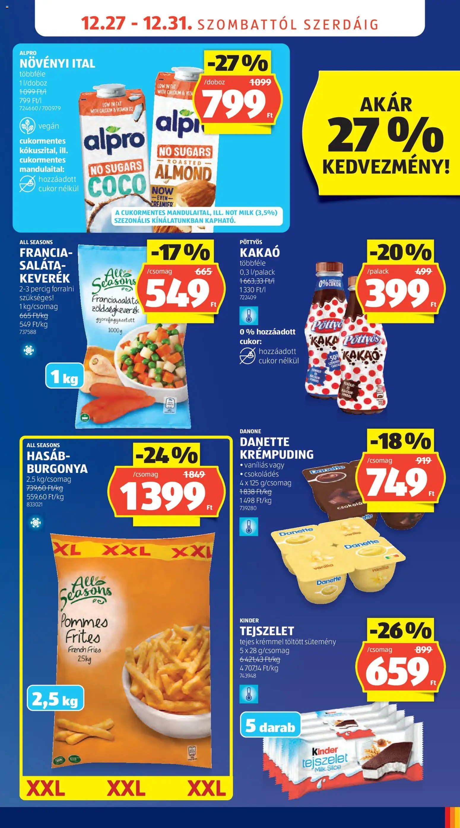 Aldi újság 2025.12.27. Akciós újság Aldi (2025-12-27 - 2025-12-31)