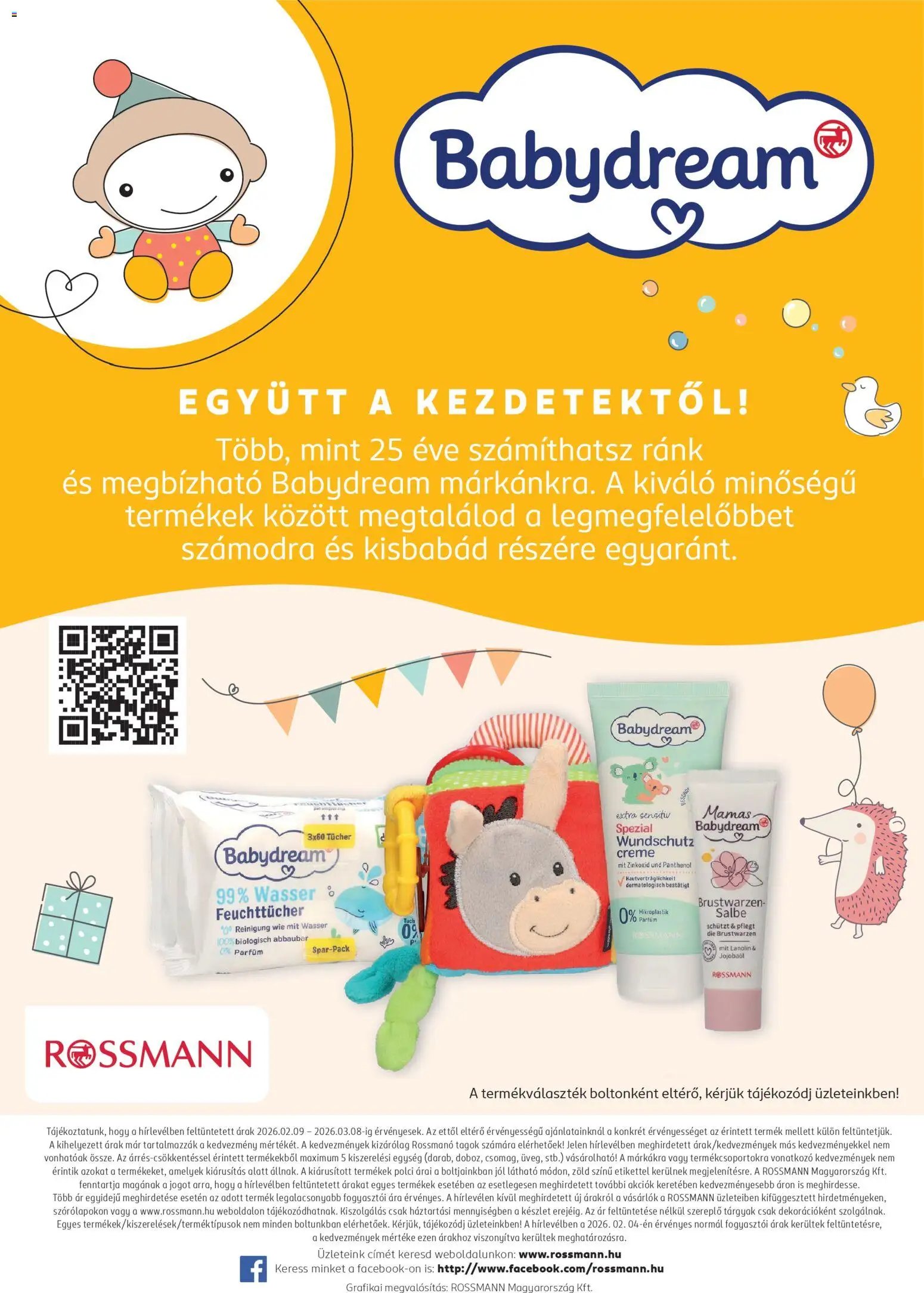Rossmann újság 2026.02.09. Babaprogram (2026-02-09 - 2026-03-08)