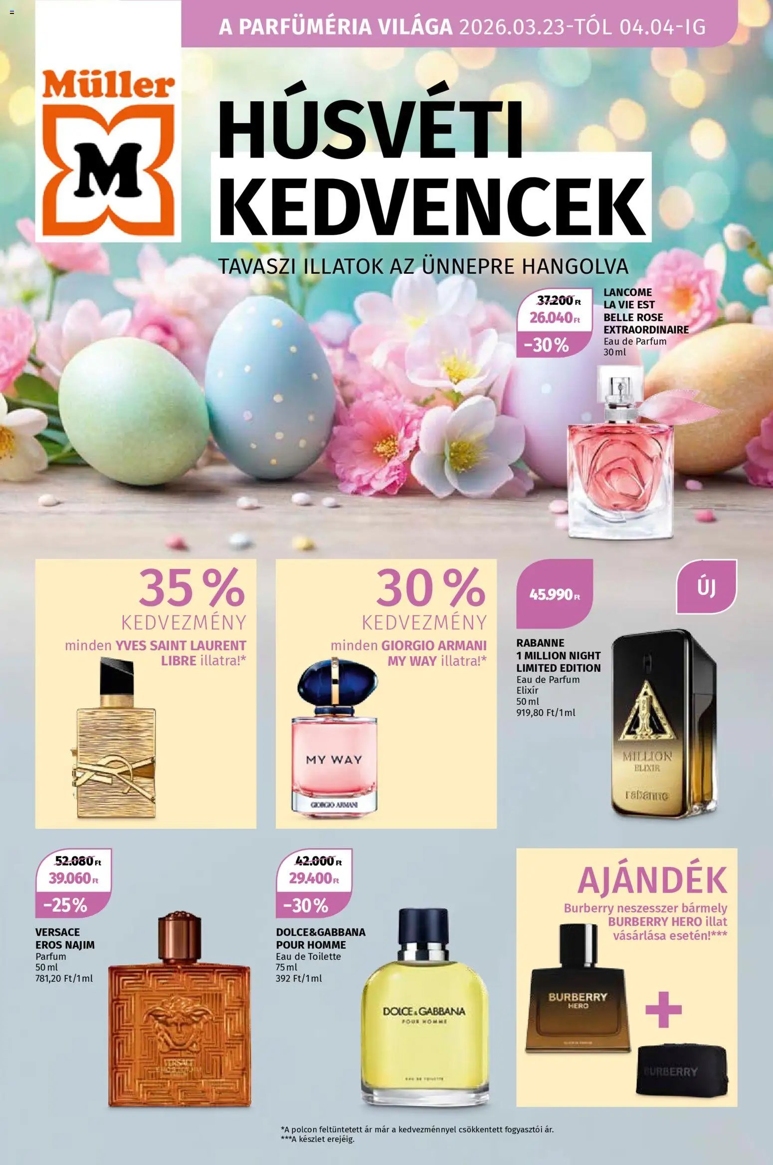 Müller újság 2026.03.23. Müller Parfüméria világa (2026-03-23 - 2026-04-04)