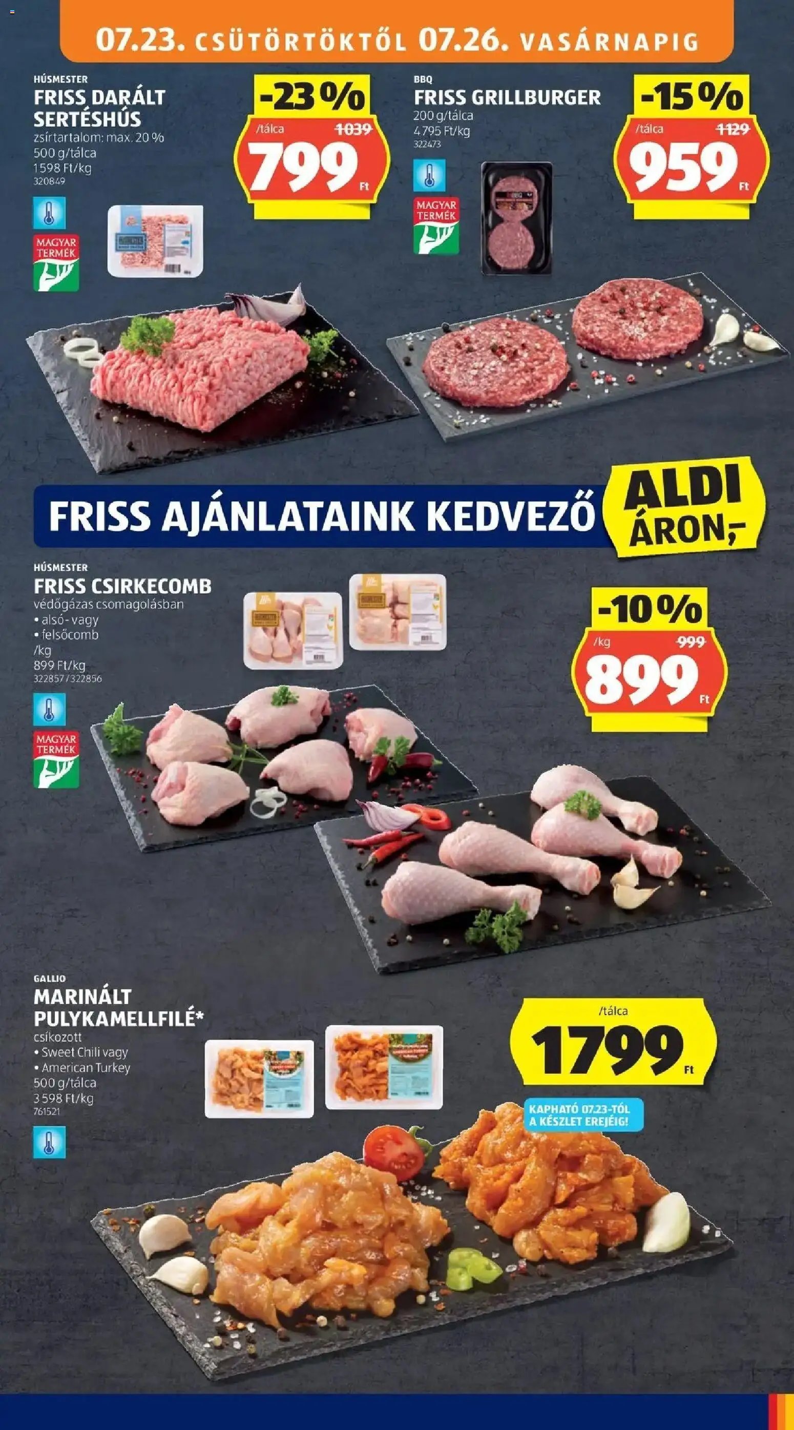Aldi újság 2026.07.23. Aldi aktuális akciós újság