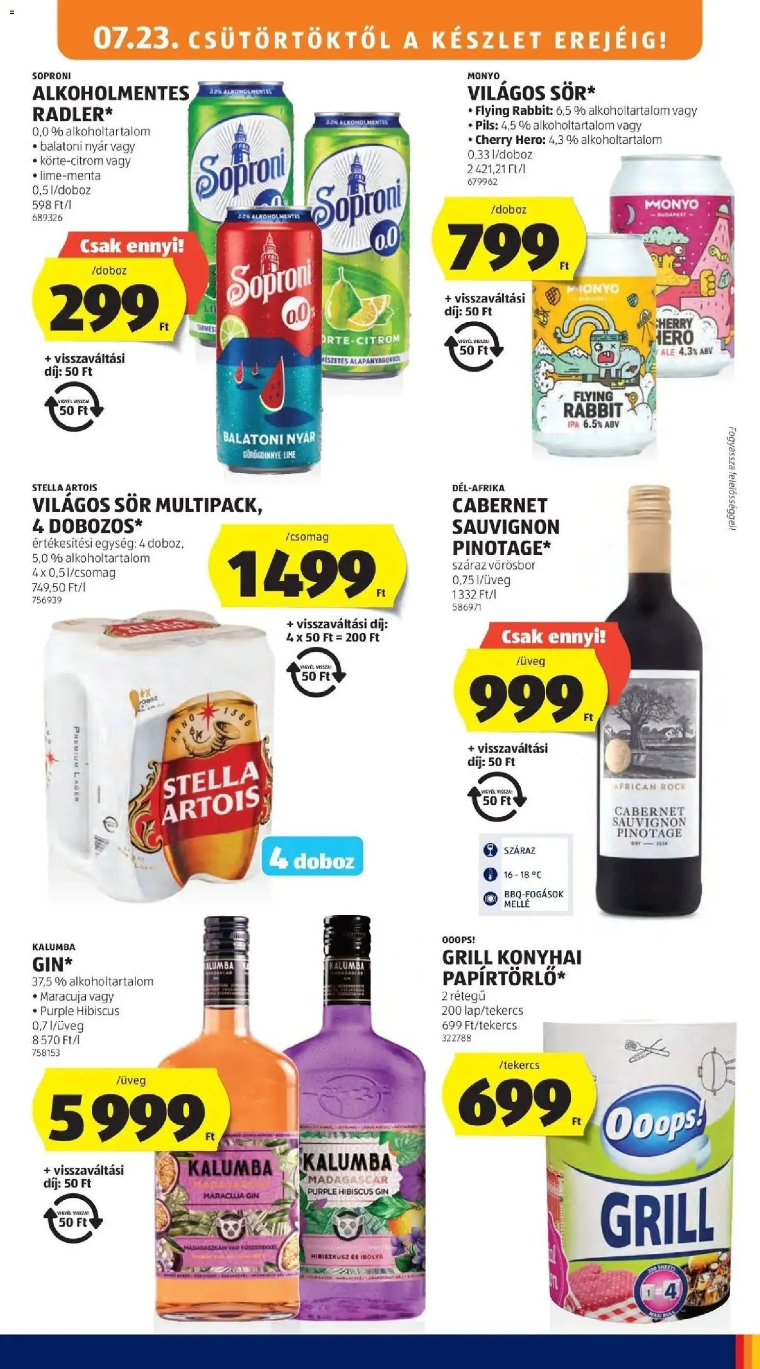 Aldi újság 2026.07.23. Aldi aktuális akciós újság