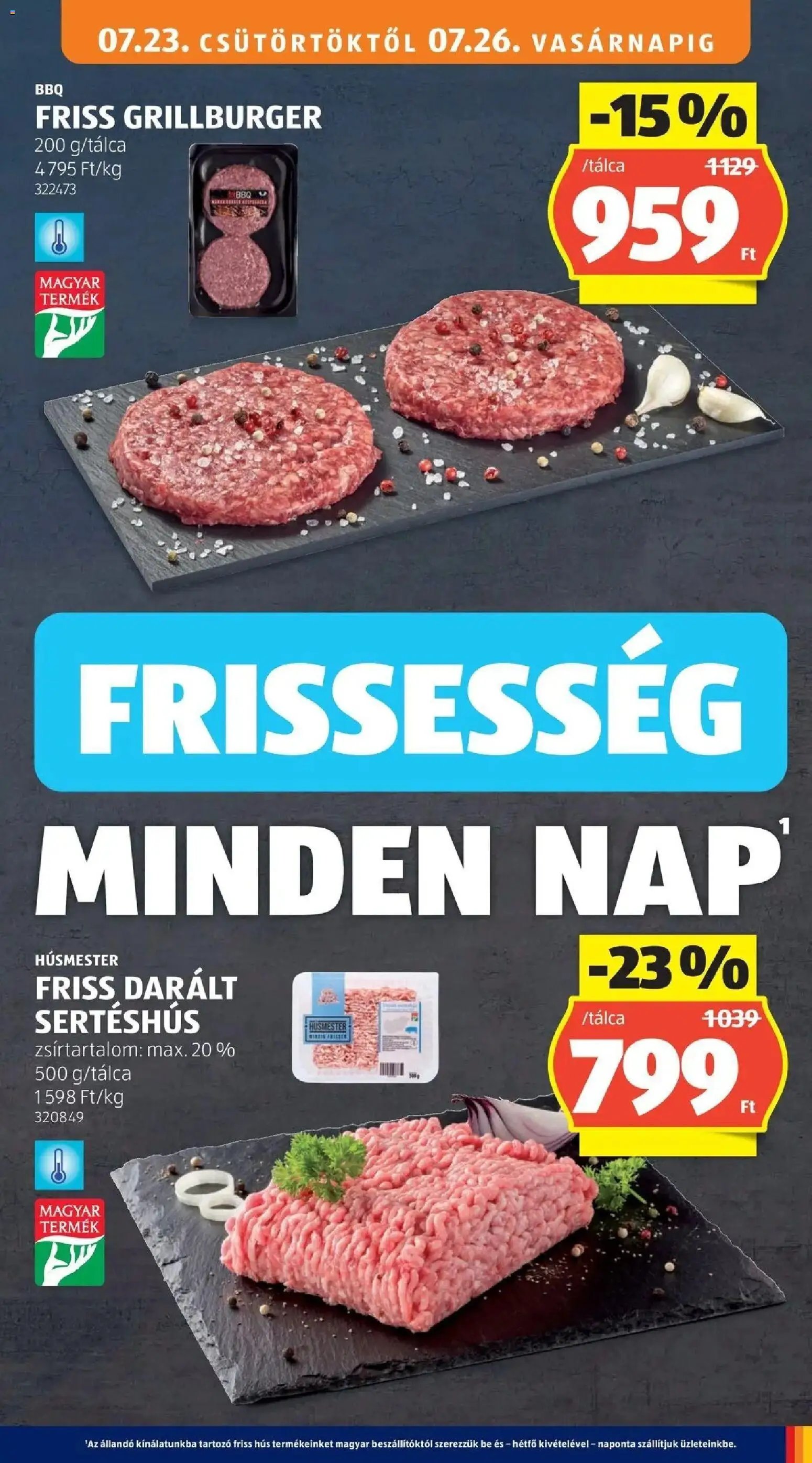 Aldi újság 2026.07.23. Aldi aktuális akciós újság