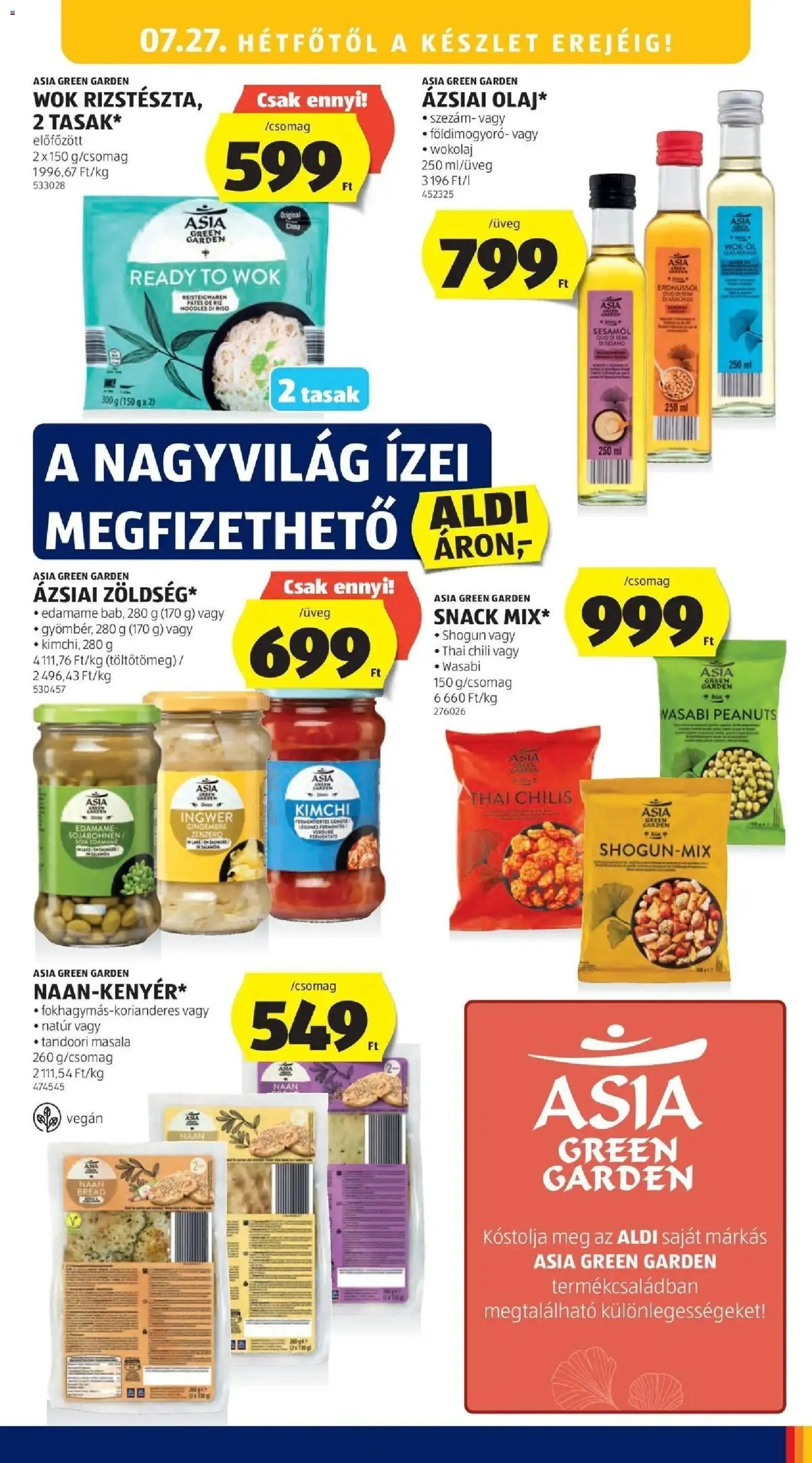 Aldi újság 2026.07.23. Aldi aktuális akciós újság