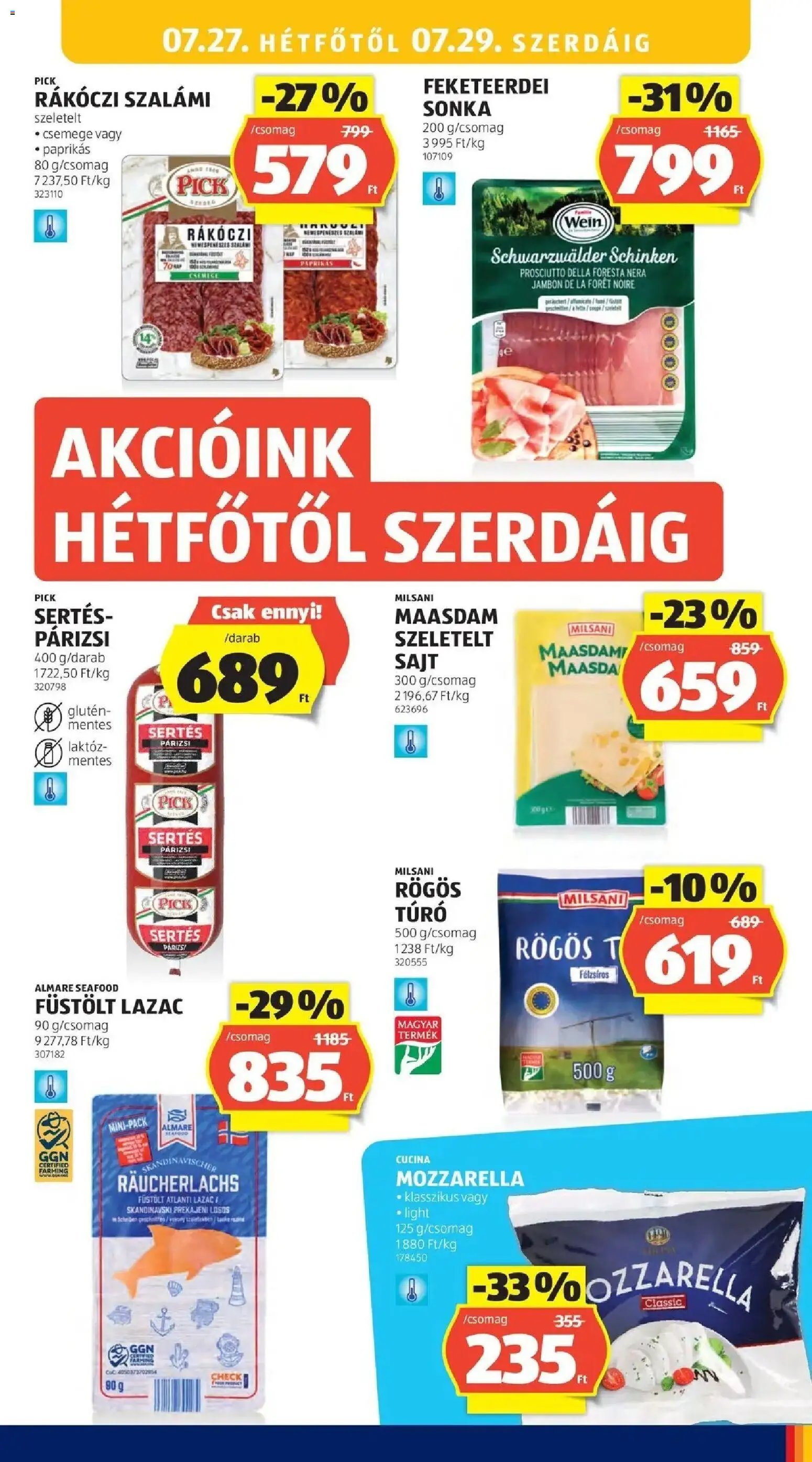 Aldi újság 2026.07.23. Aldi aktuális akciós újság