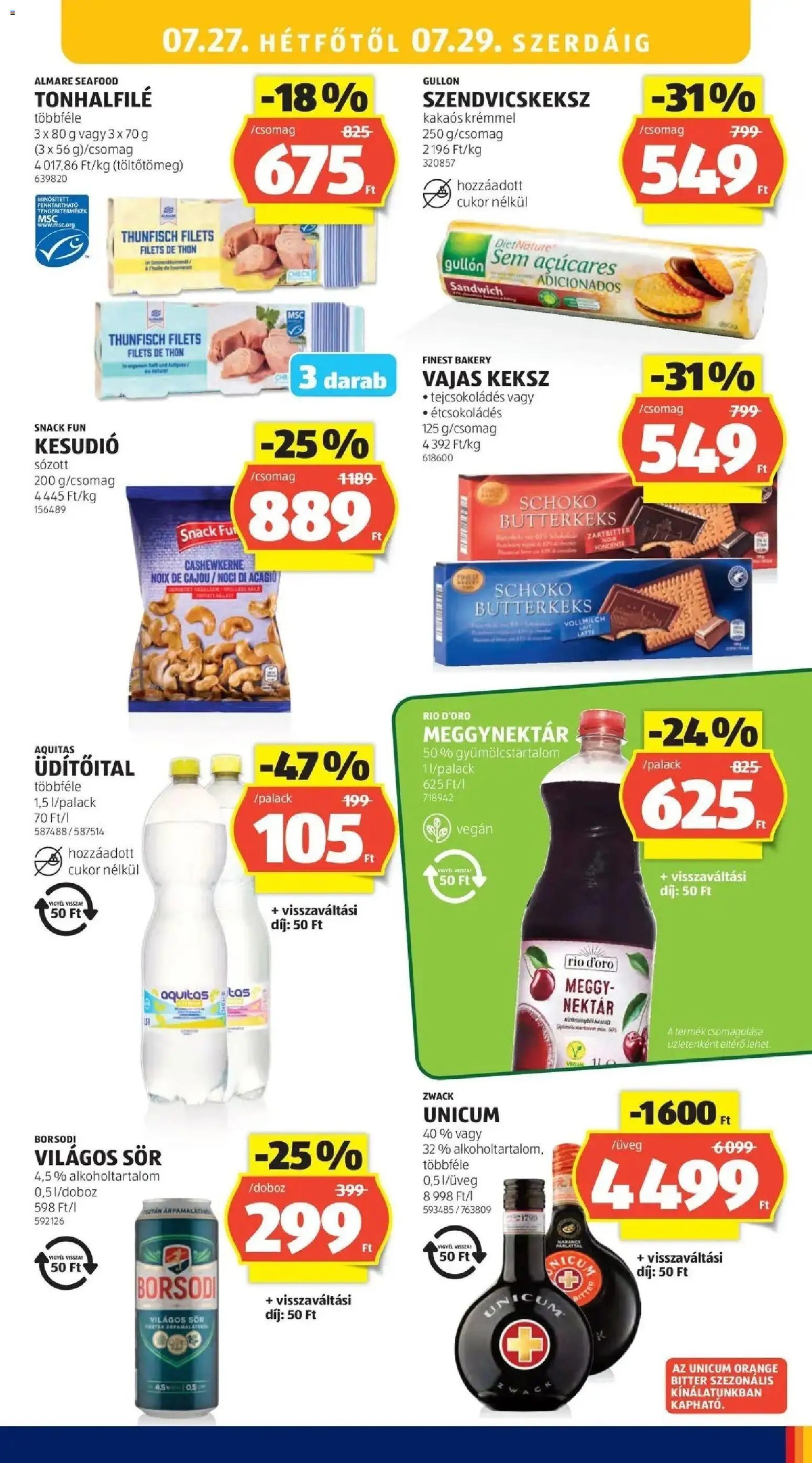 Aldi újság 2026.07.23. Aldi aktuális akciós újság