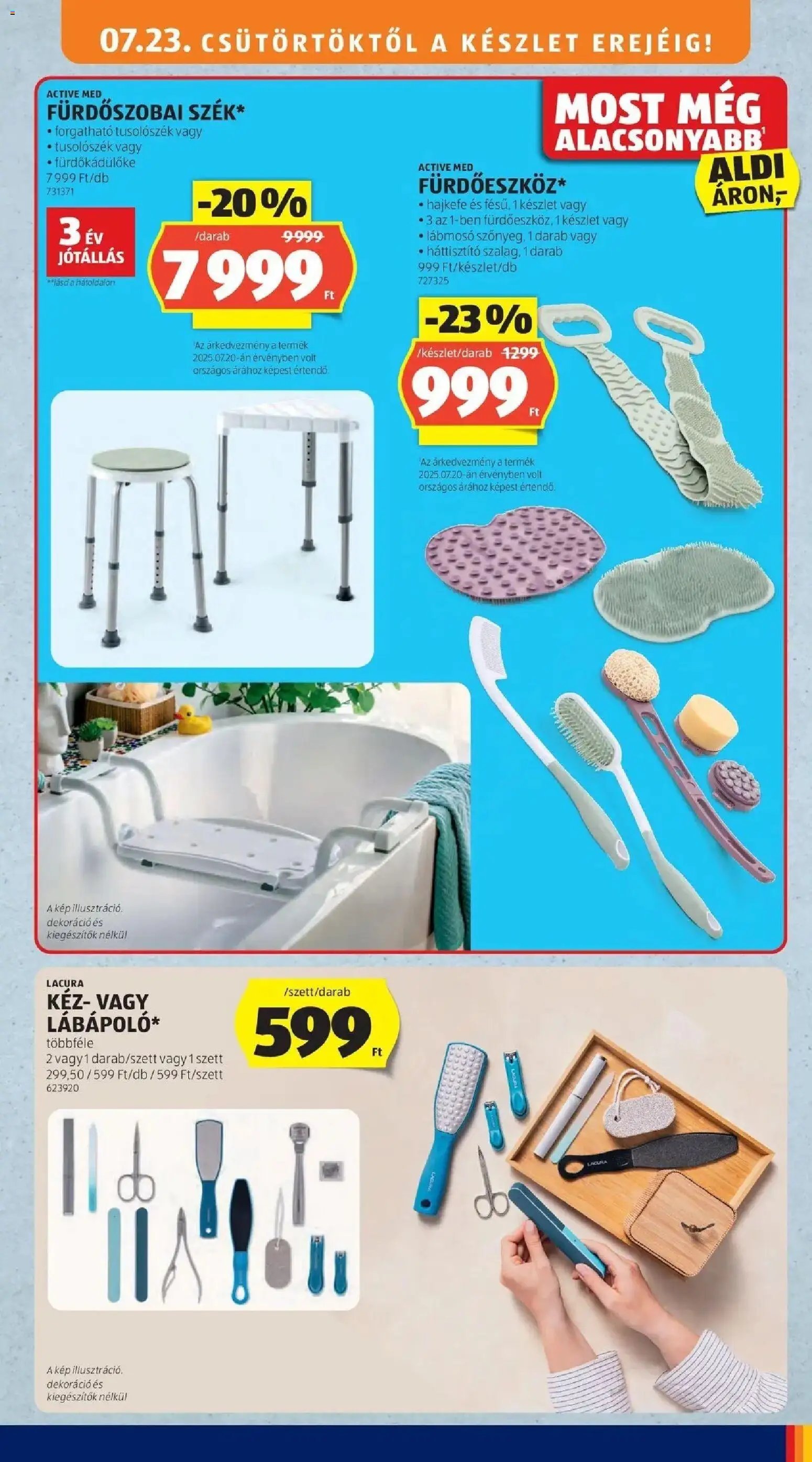 Aldi újság 2026.07.23. Aldi aktuális akciós újság