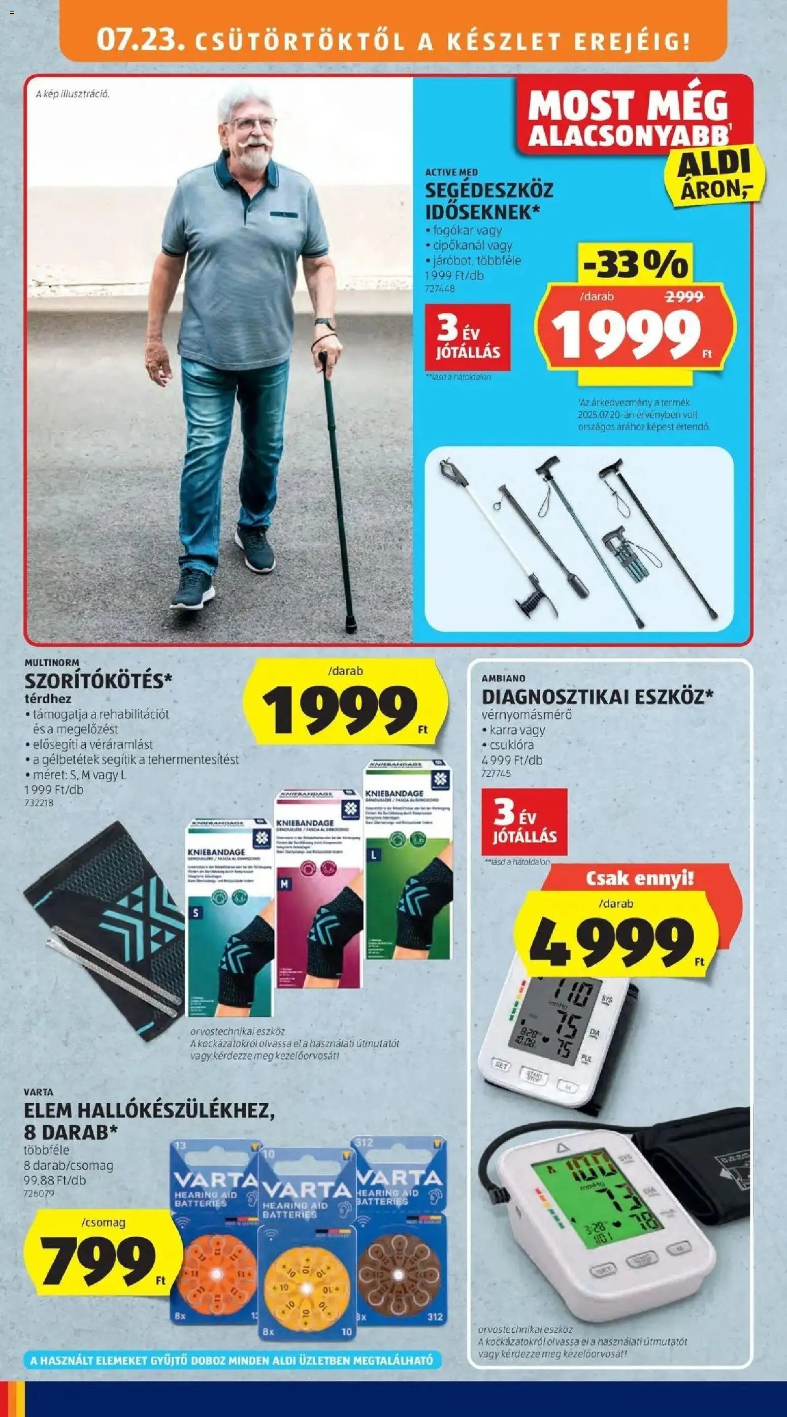 Aldi újság 2026.07.23. Aldi aktuális akciós újság