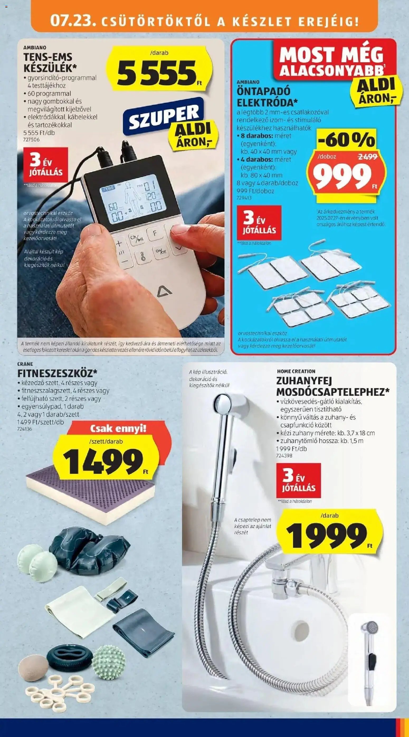 Aldi újság 2026.07.23. Aldi aktuális akciós újság