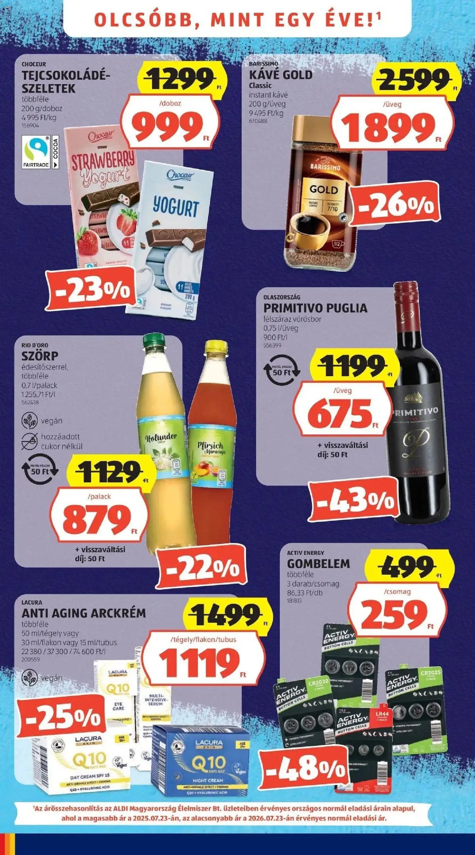 Aldi újság 2026.07.23. Aldi aktuális akciós újság