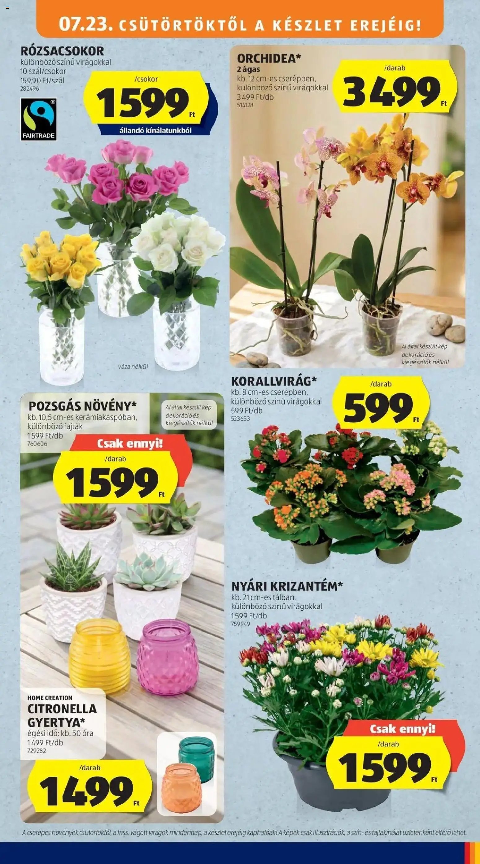 Aldi újság 2026.07.23. Aldi aktuális akciós újság