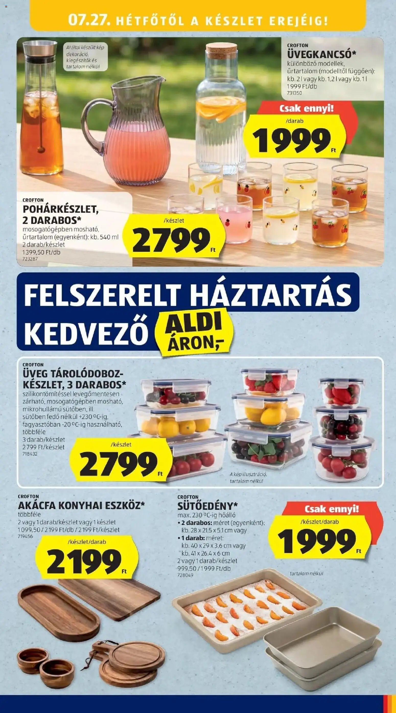 Aldi újság 2026.07.23. Aldi aktuális akciós újság
