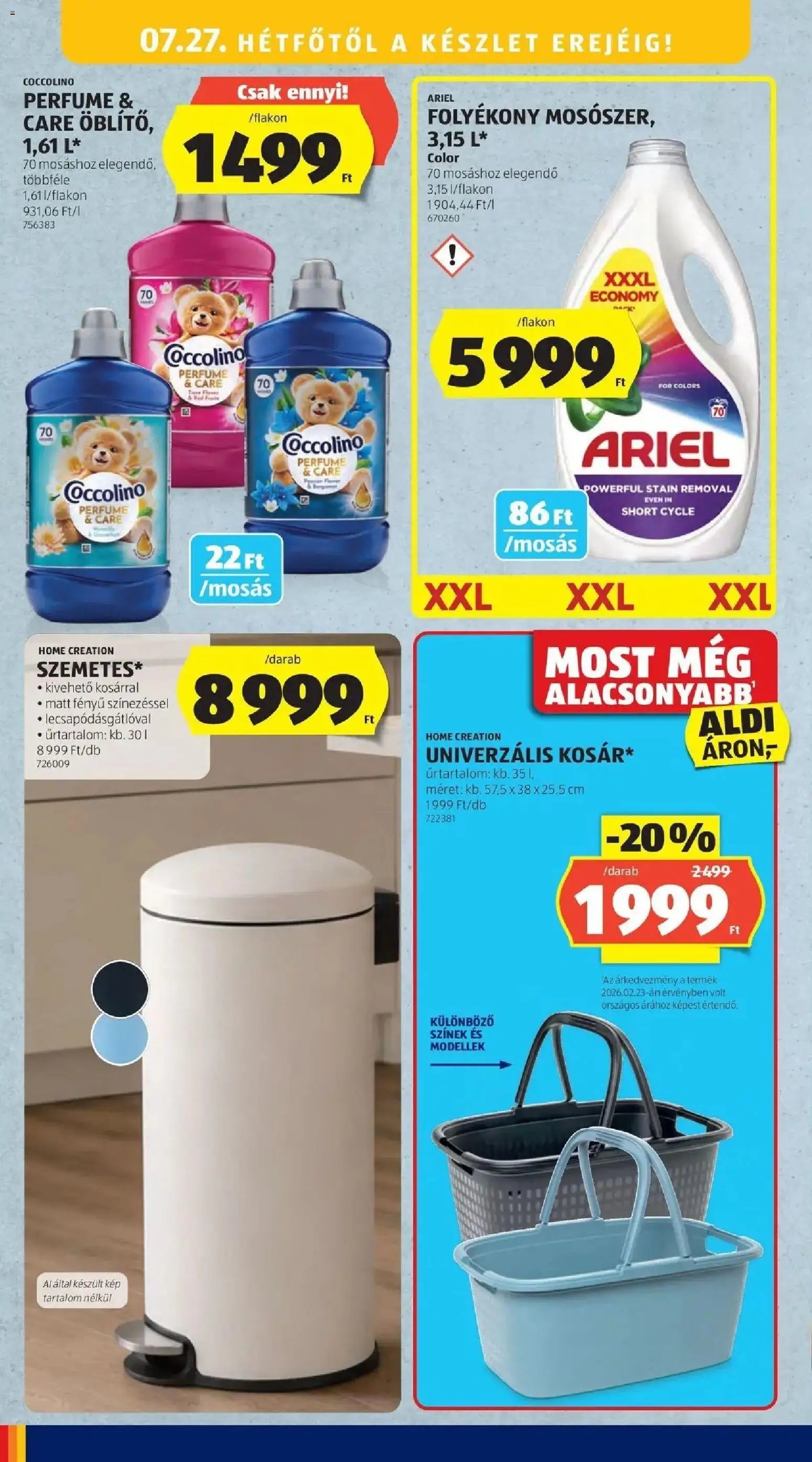 Aldi újság 2026.07.23. Aldi aktuális akciós újság