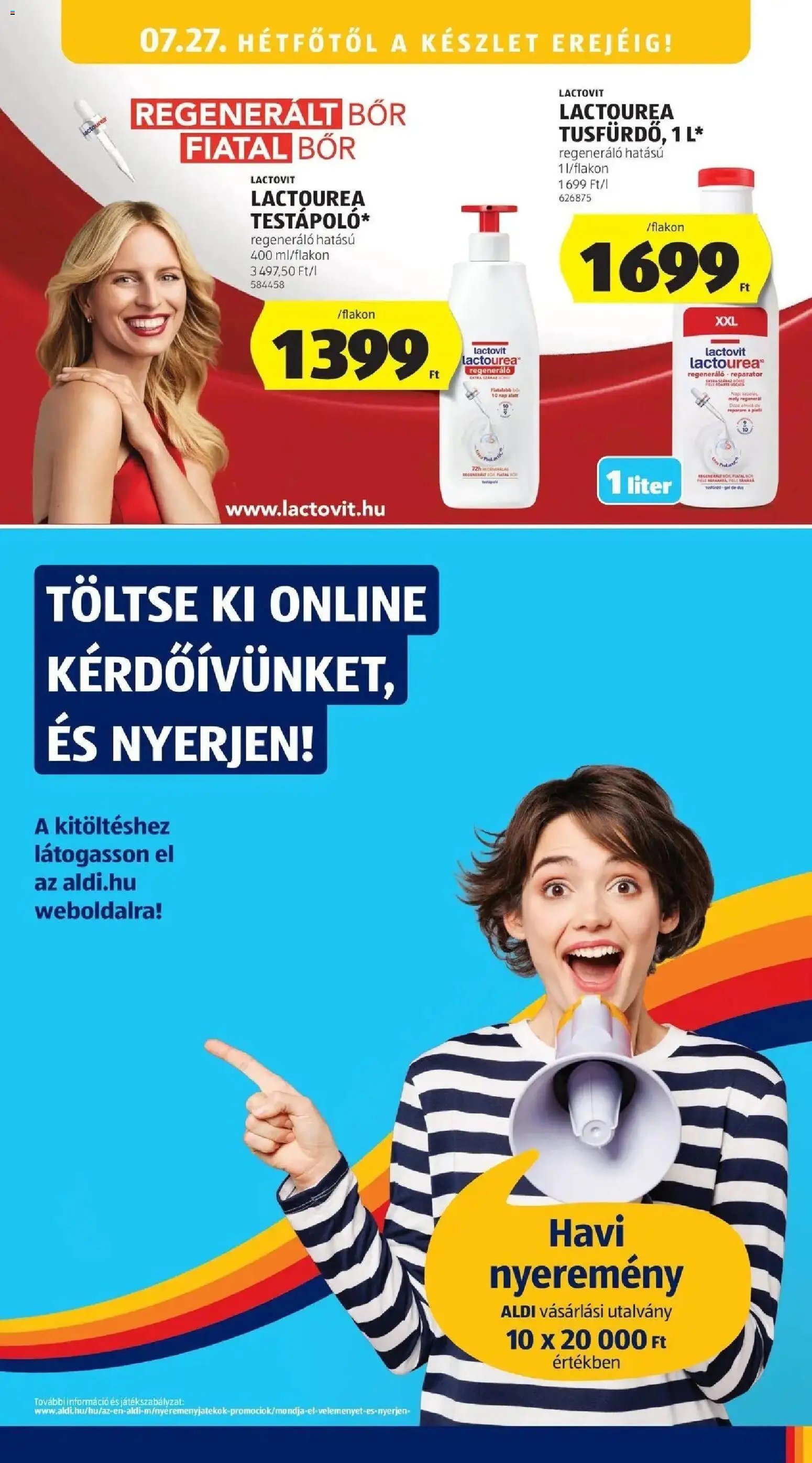 Aldi újság 2026.07.23. Aldi aktuális akciós újság