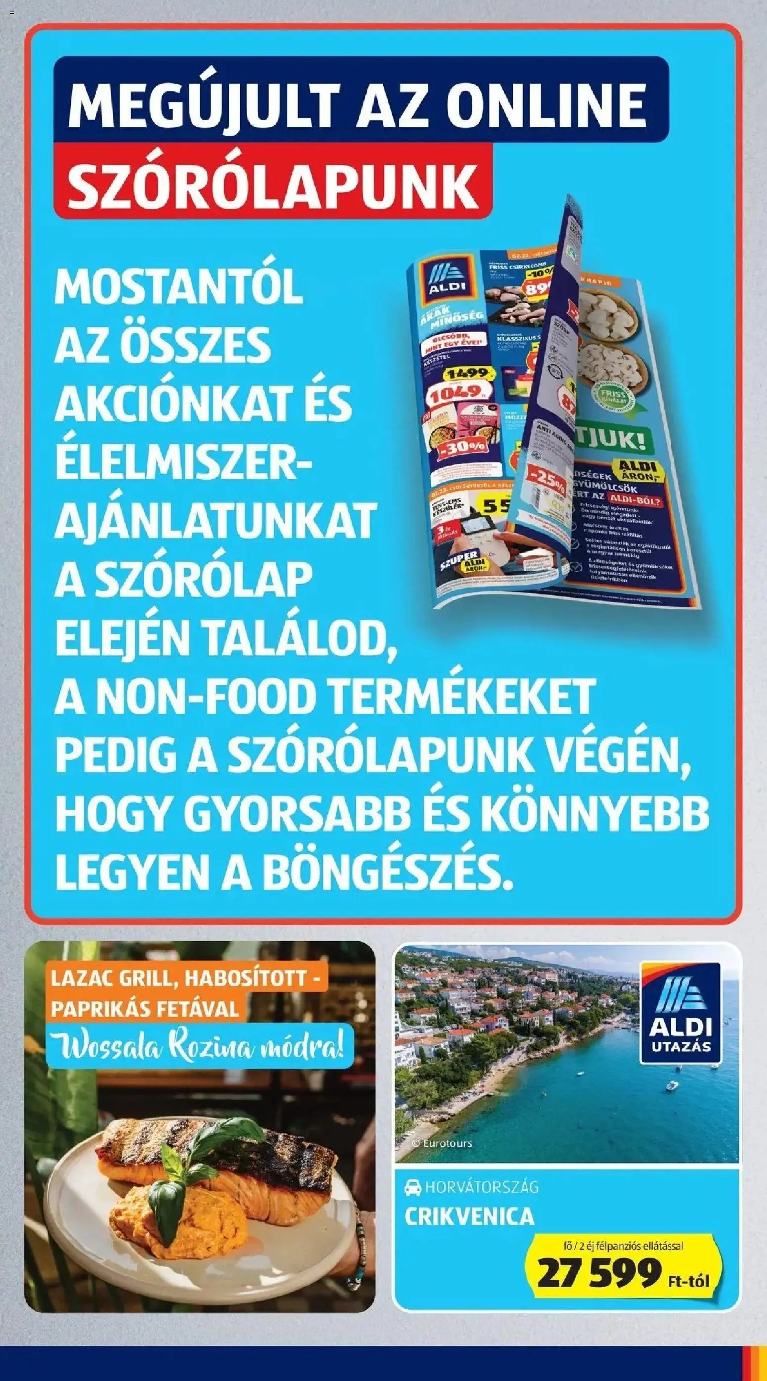 Aldi újság 2026.07.23. Aldi aktuális akciós újság
