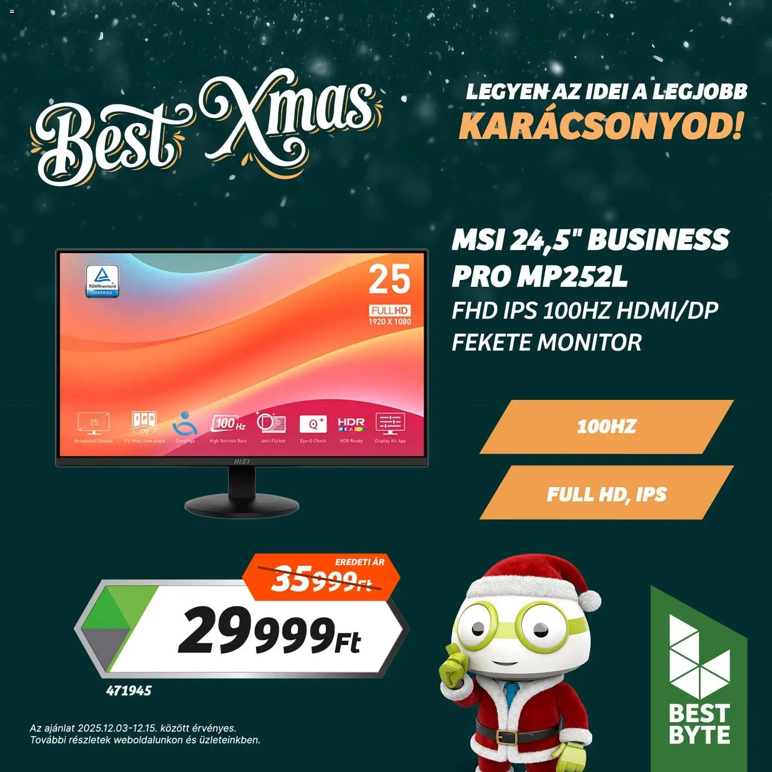 Best Byte újság 2025.12.03. Akciós újság Best Byte (2025-12-03 - 2025-12-15)