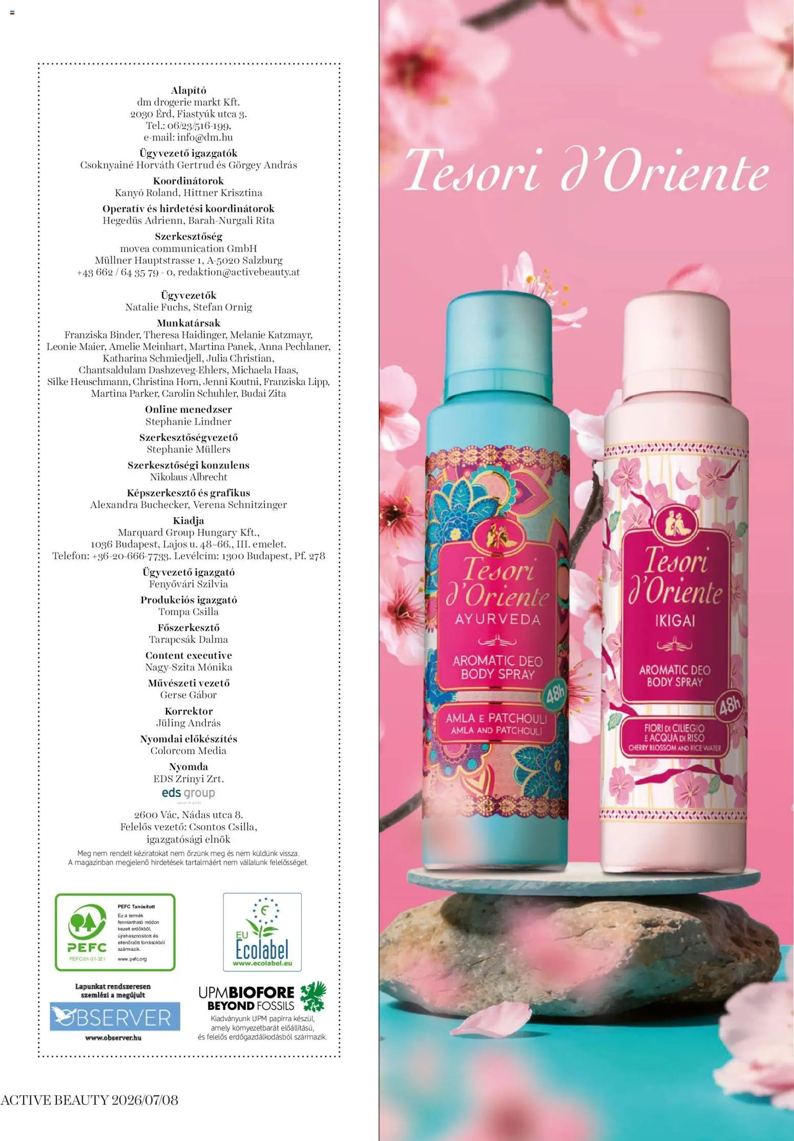 DM Drogerie Markt újság 2026.07.16. DM Drogerie Markt Active Beauty 2026/07-08