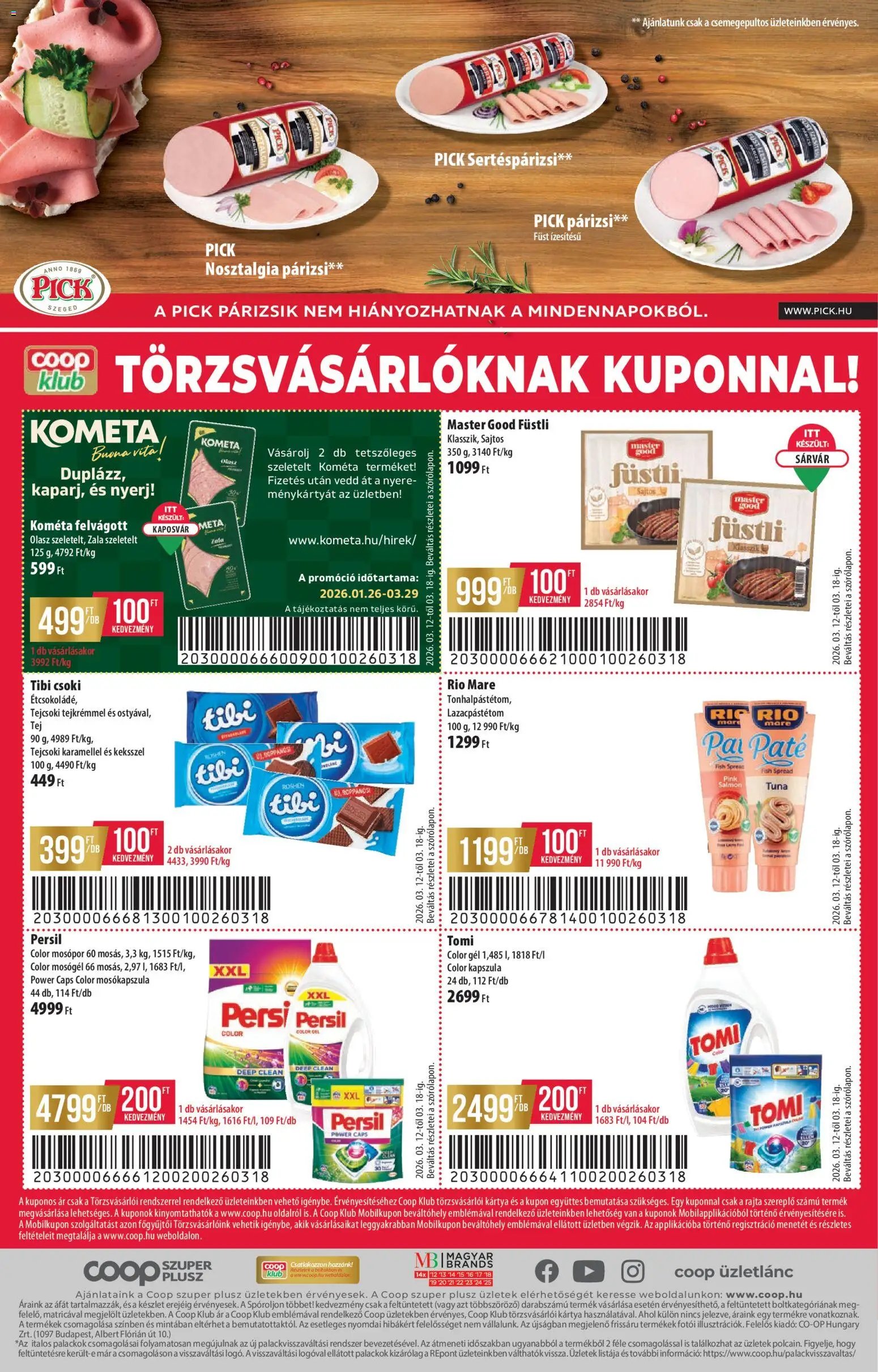 COOP újság 2026.03.12. COOP - Újság Észak Kelet Pro-Coop Zrt Szuper Plusz (2026-03-12 - 2026-03-18)