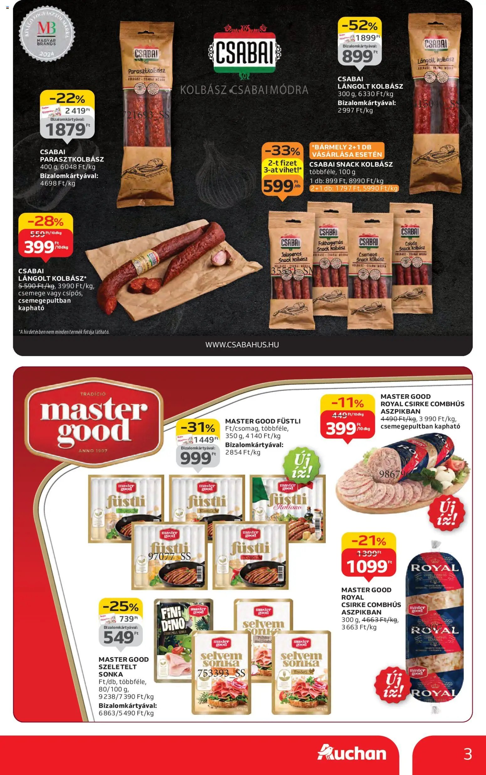 Auchan újság 2025.11.06. Hipermarket márkás akciók (2025-11-06 - 2025-11-19)