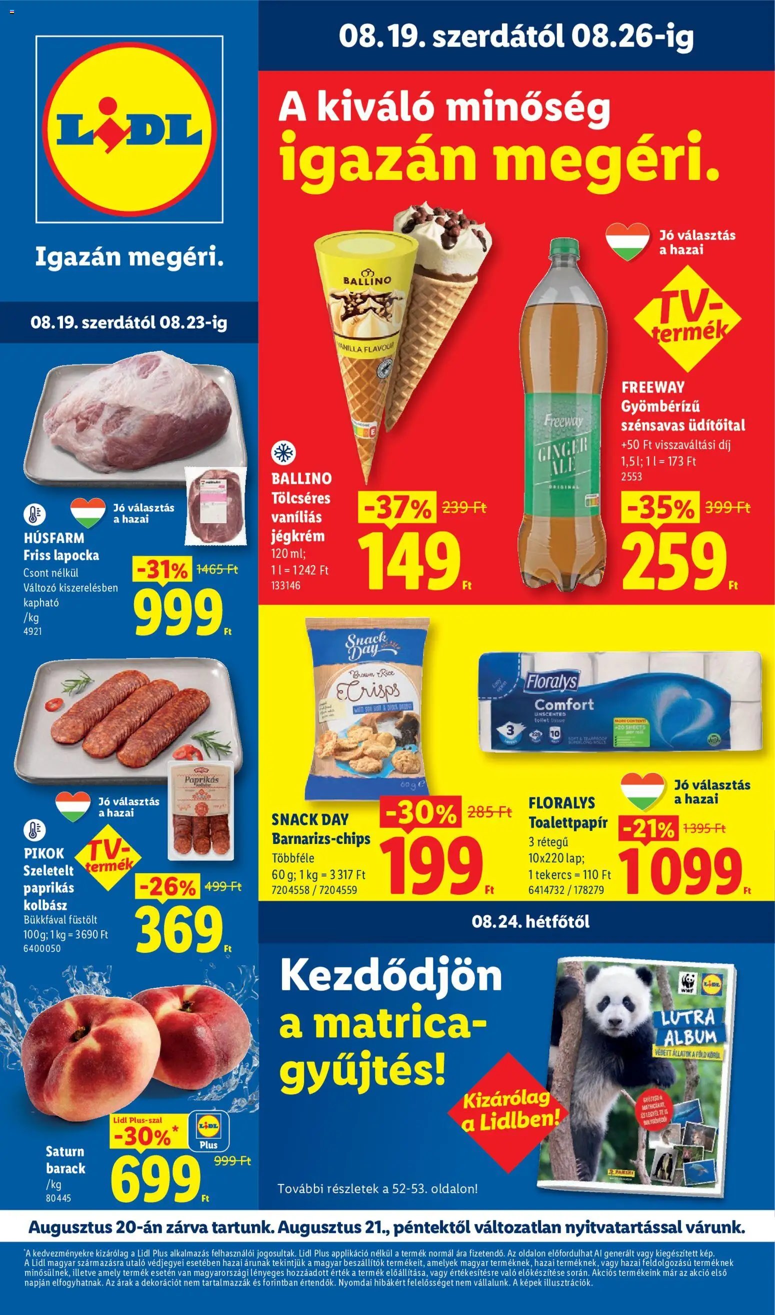 Lidl újság 2026.08.19. Lidl akciós újság