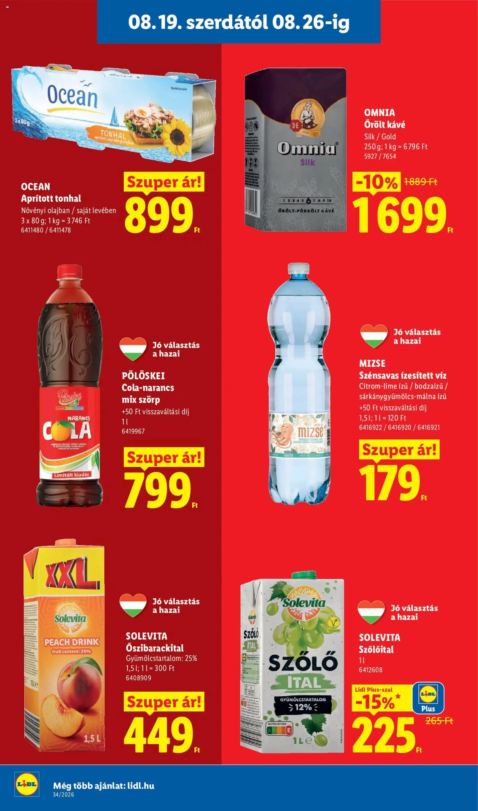 Lidl újság 2026.08.19. Lidl akciós újság