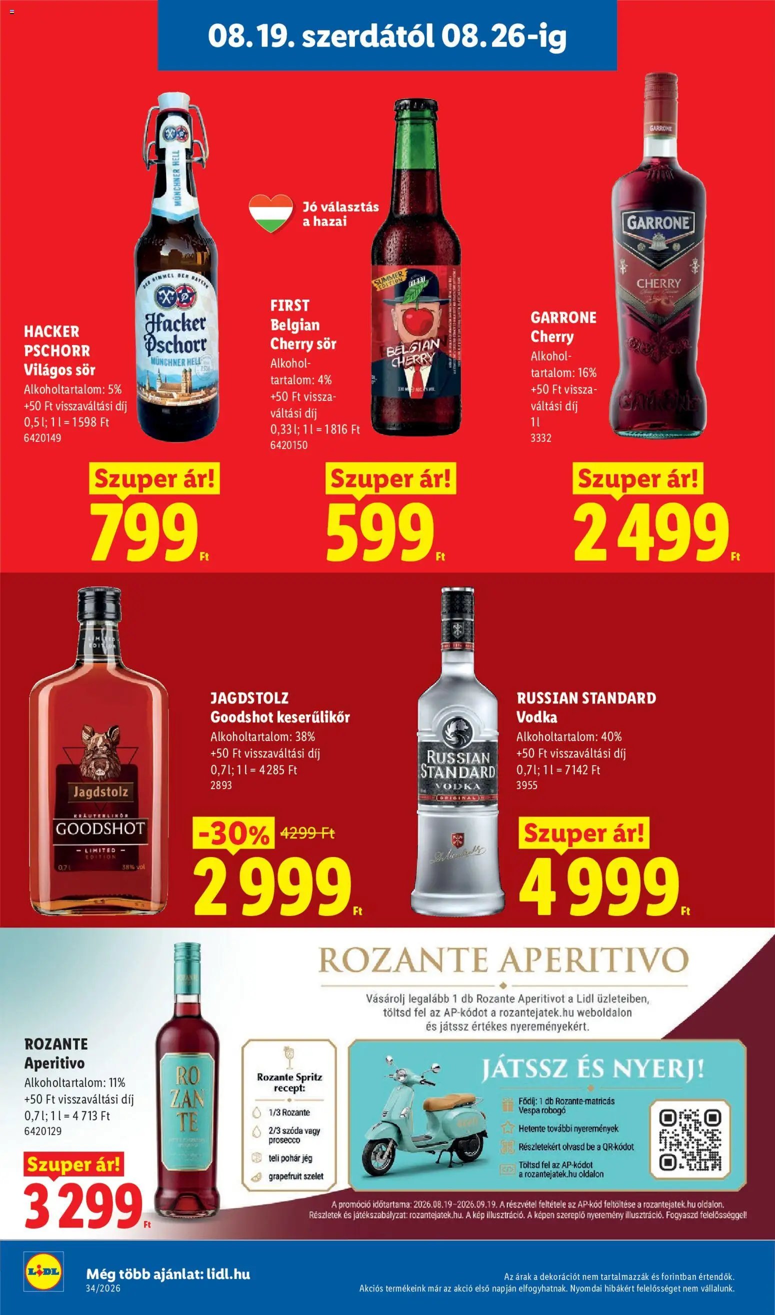 Lidl újság 2026.08.19. Lidl akciós újság