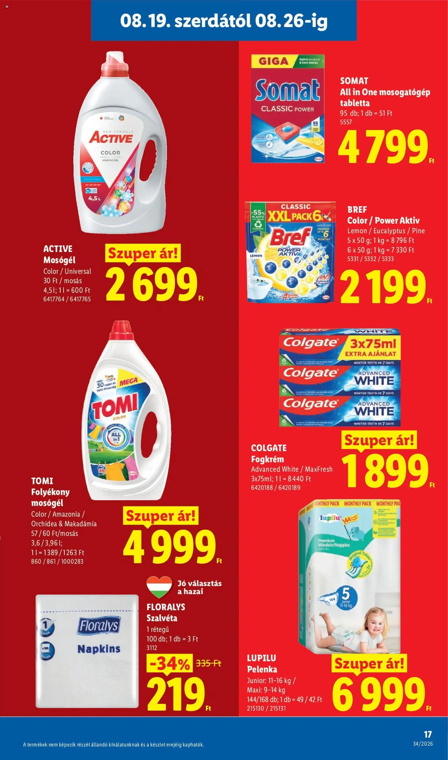 Lidl újság 2026.08.19. Lidl akciós újság