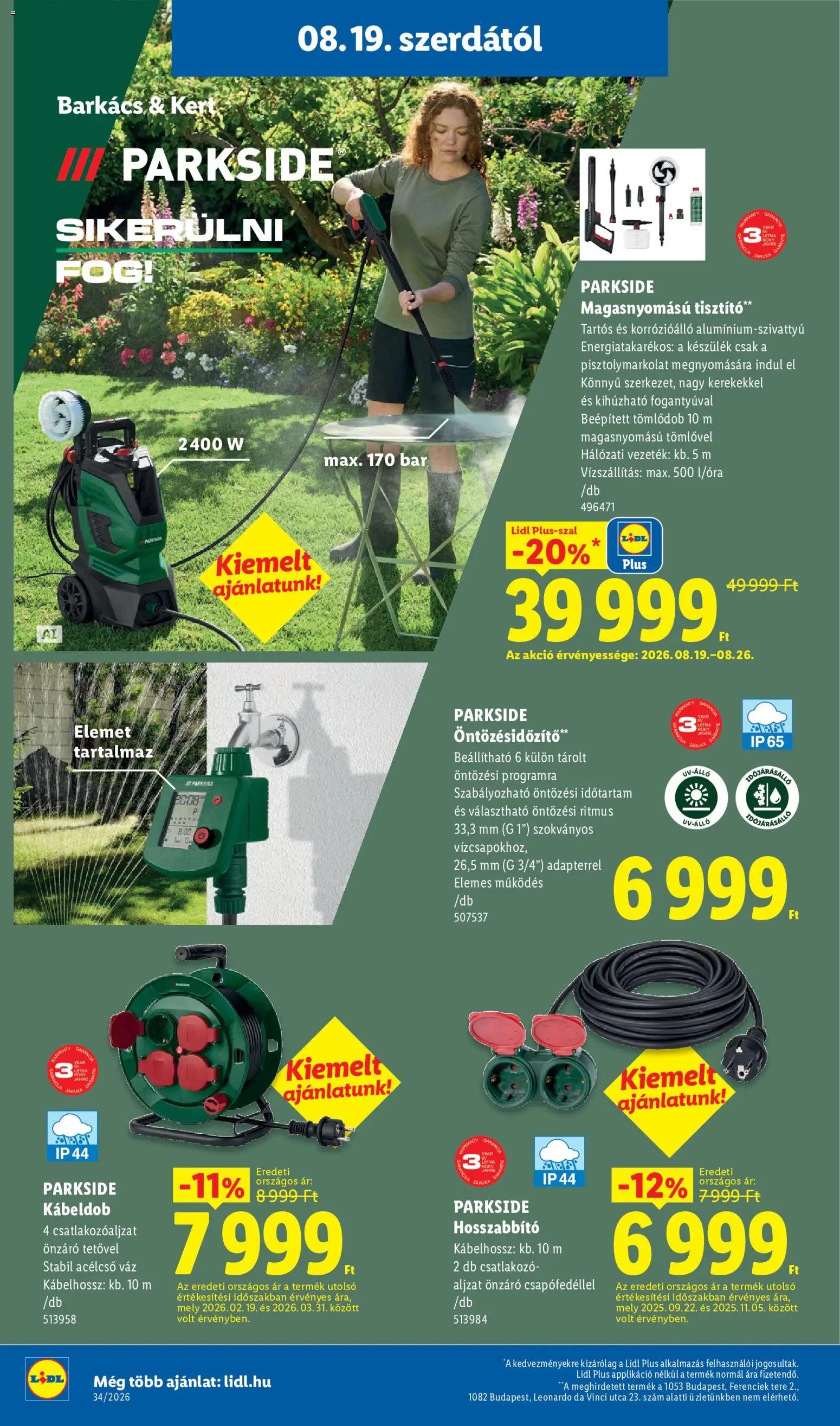 Lidl újság 2026.08.19. Lidl akciós újság