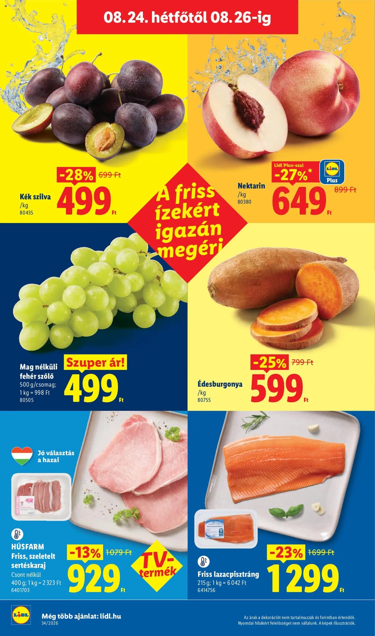 Lidl újság 2026.08.19. Lidl akciós újság