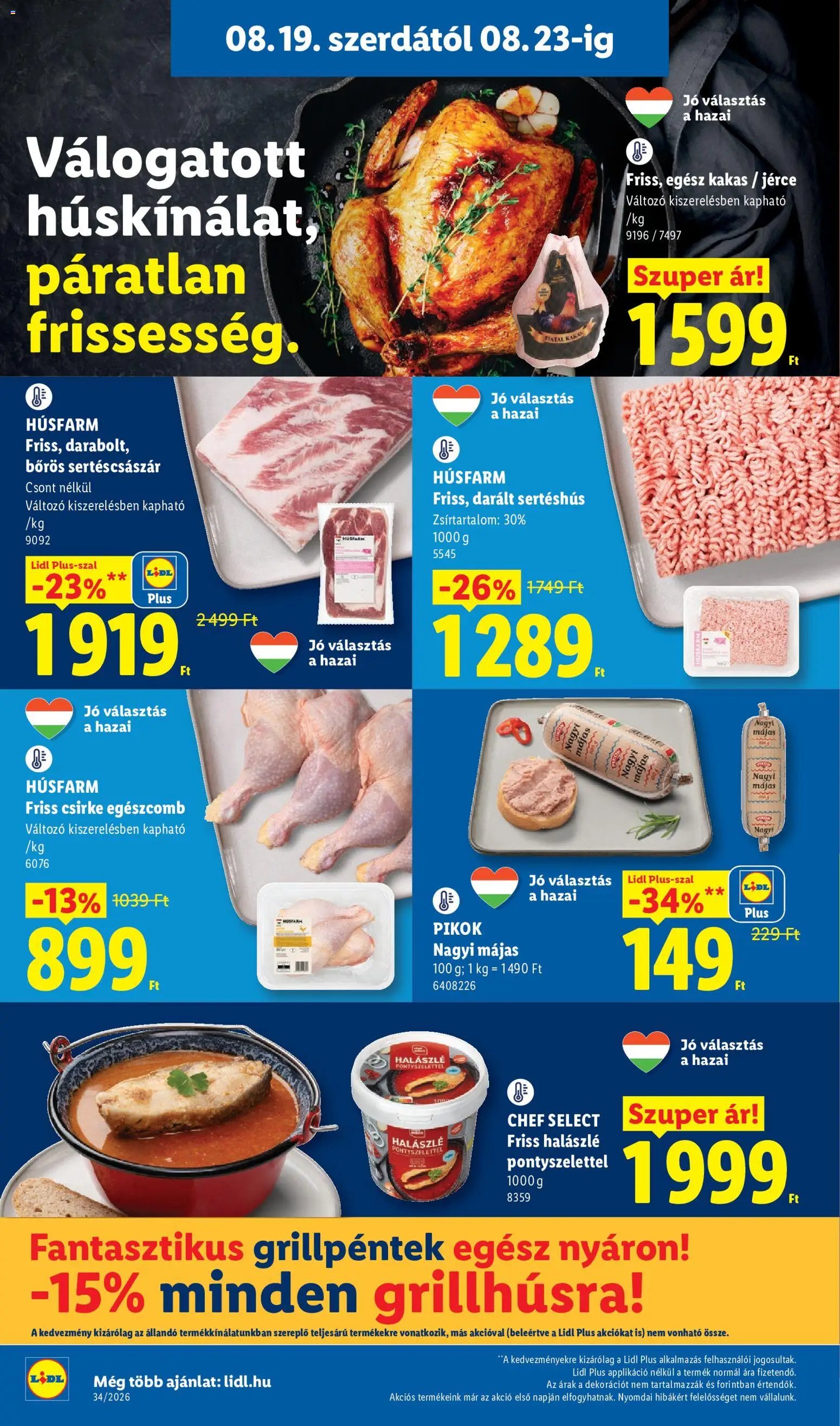 Lidl újság 2026.08.19. Lidl akciós újság