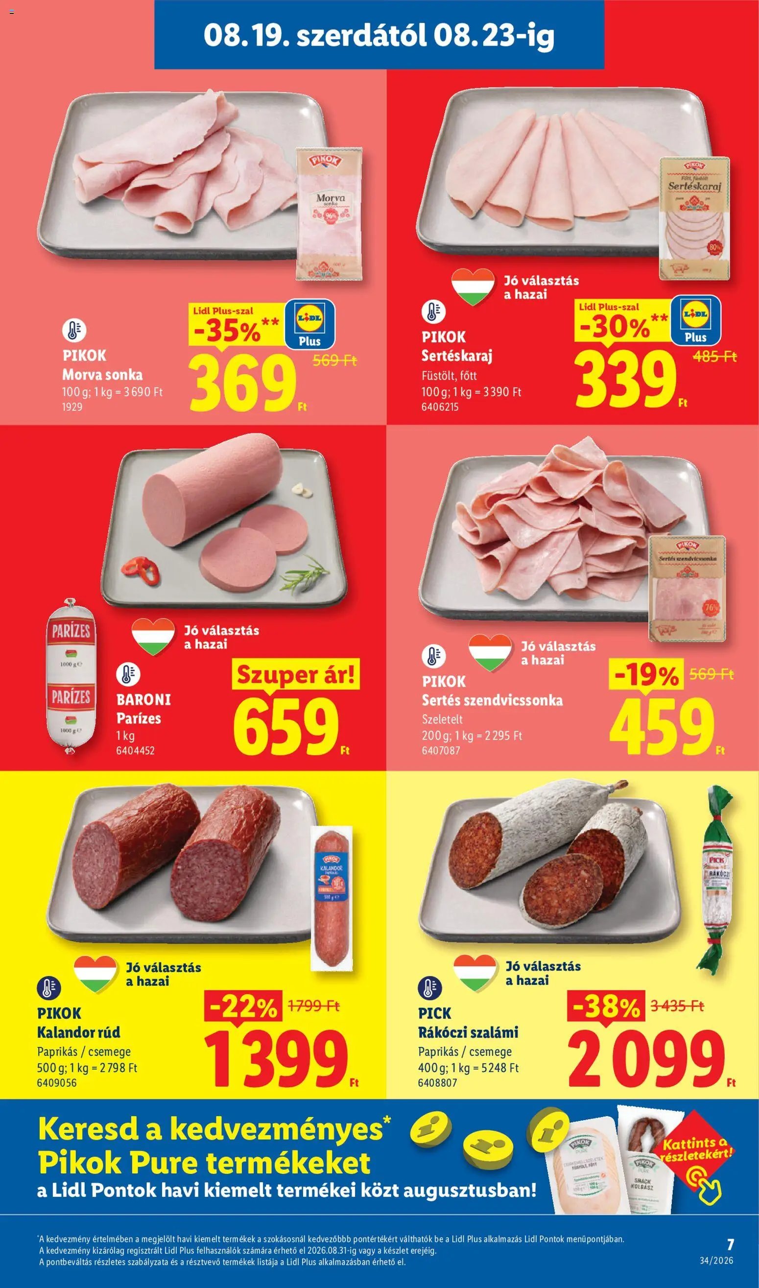 Lidl újság 2026.08.19. Lidl akciós újság