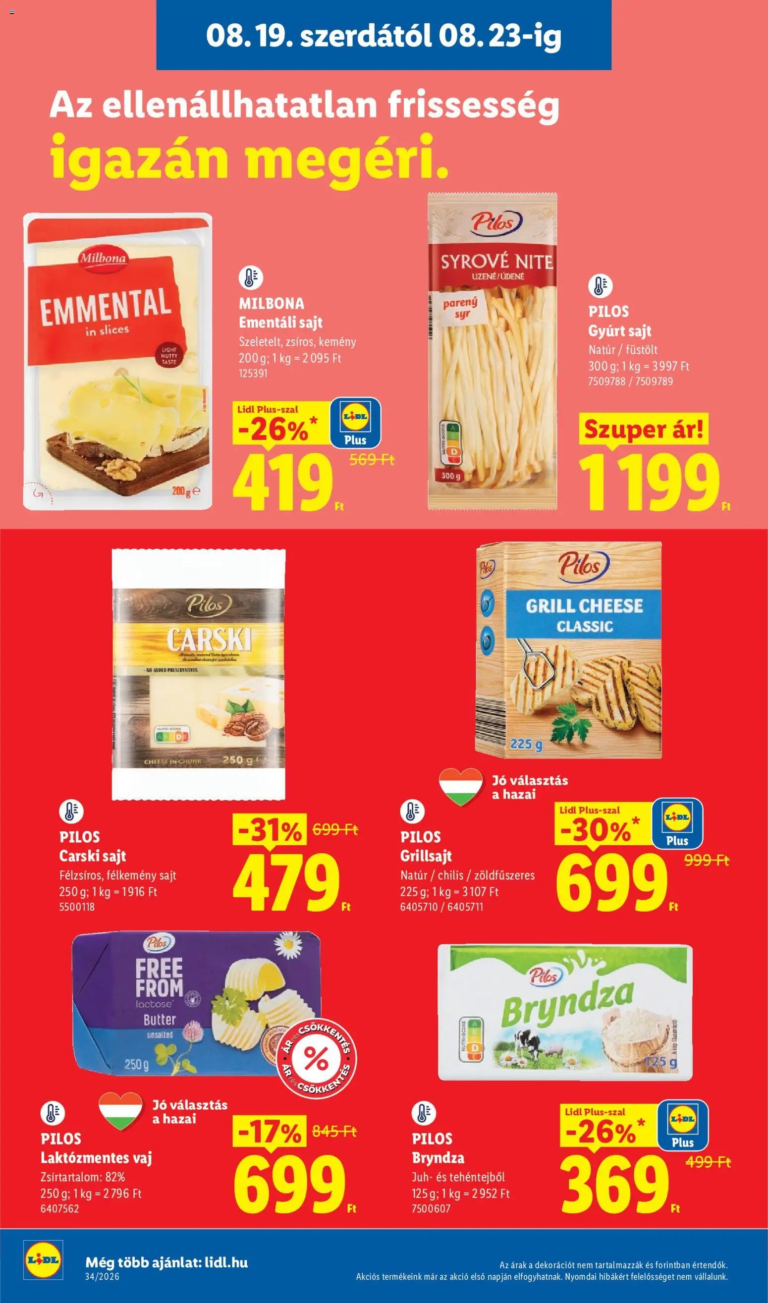 Lidl újság 2026.08.19. Lidl akciós újság