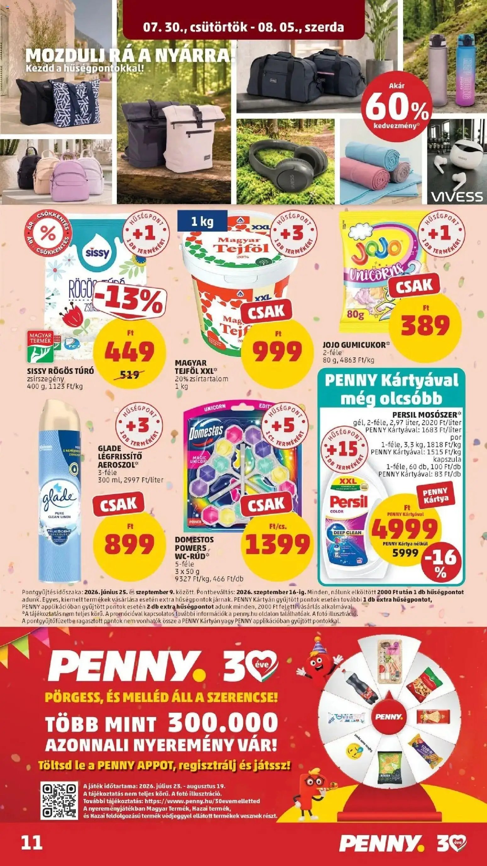 PENNY újság 2026.07.30. Penny újság érvényessége 2026.08.05-ig