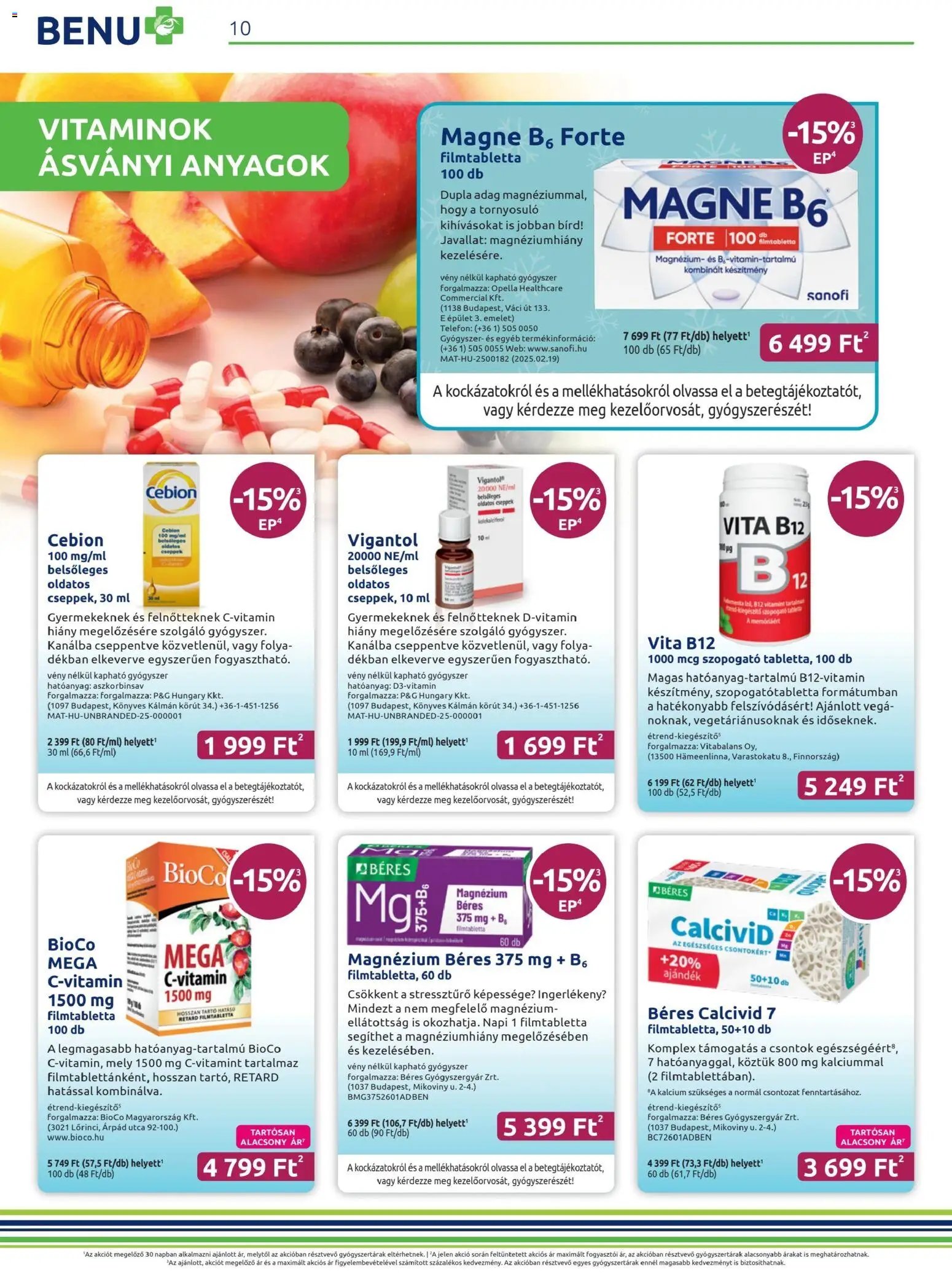 BENU Gyógyszertárak újság 2026.01.01. Akciós újság BENU Gyógyszertárak (2026-01-01 - 2026-01-31)