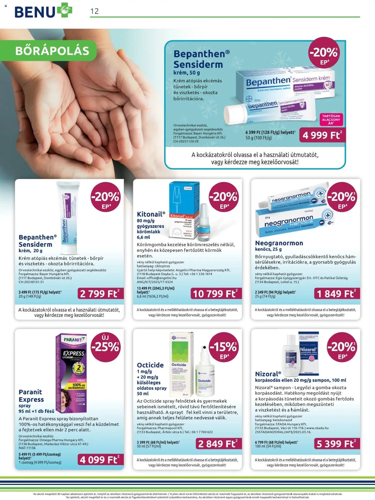 BENU Gyógyszertárak újság 2026.01.01. Akciós újság BENU Gyógyszertárak (2026-01-01 - 2026-01-31)