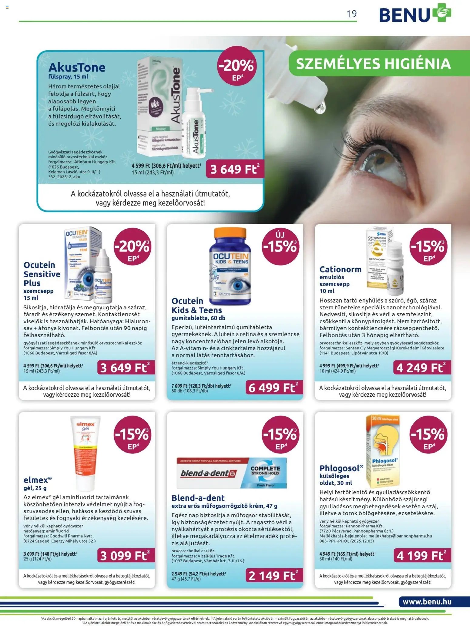 BENU Gyógyszertárak újság 2026.01.01. Akciós újság BENU Gyógyszertárak (2026-01-01 - 2026-01-31)