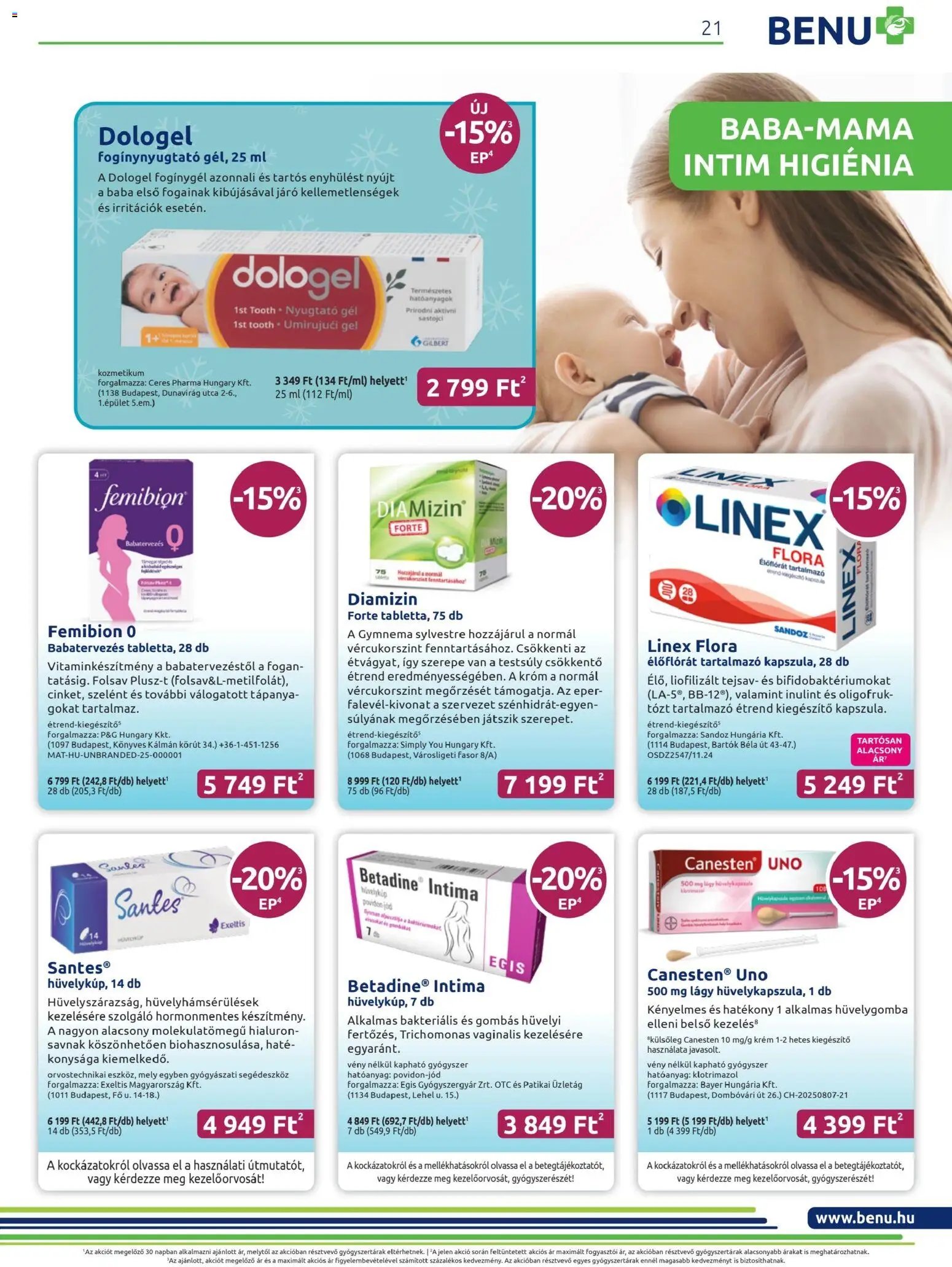 BENU Gyógyszertárak újság 2026.01.01. Akciós újság BENU Gyógyszertárak (2026-01-01 - 2026-01-31)