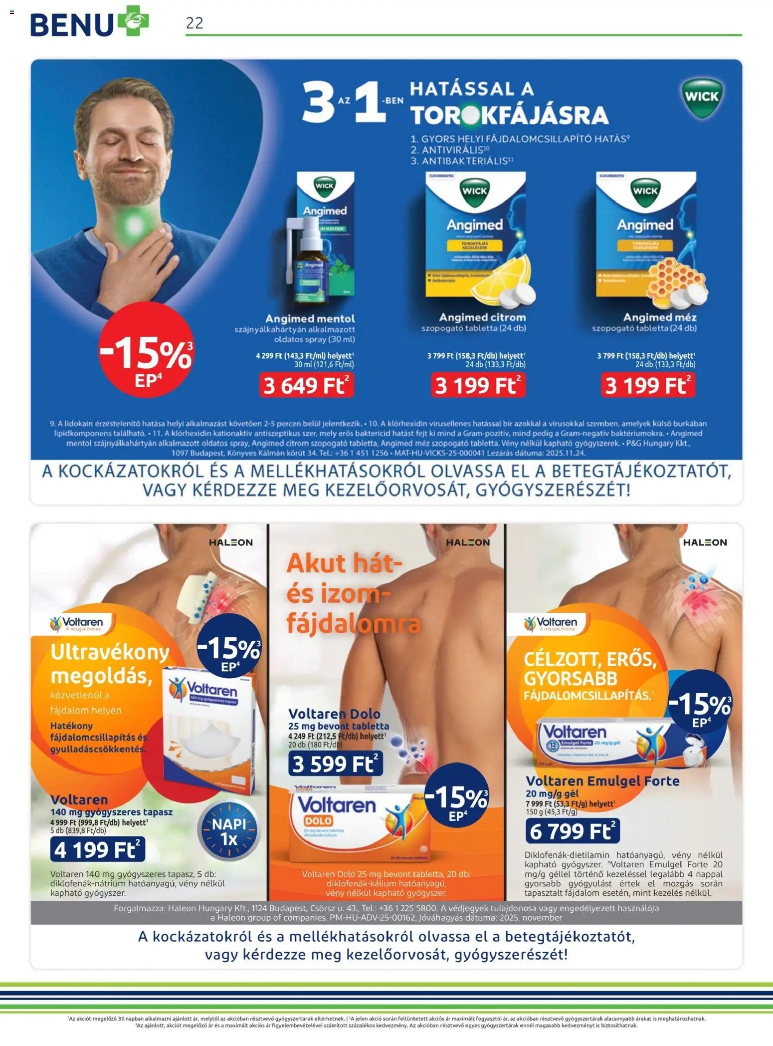 BENU Gyógyszertárak újság 2026.01.01. Akciós újság BENU Gyógyszertárak (2026-01-01 - 2026-01-31)