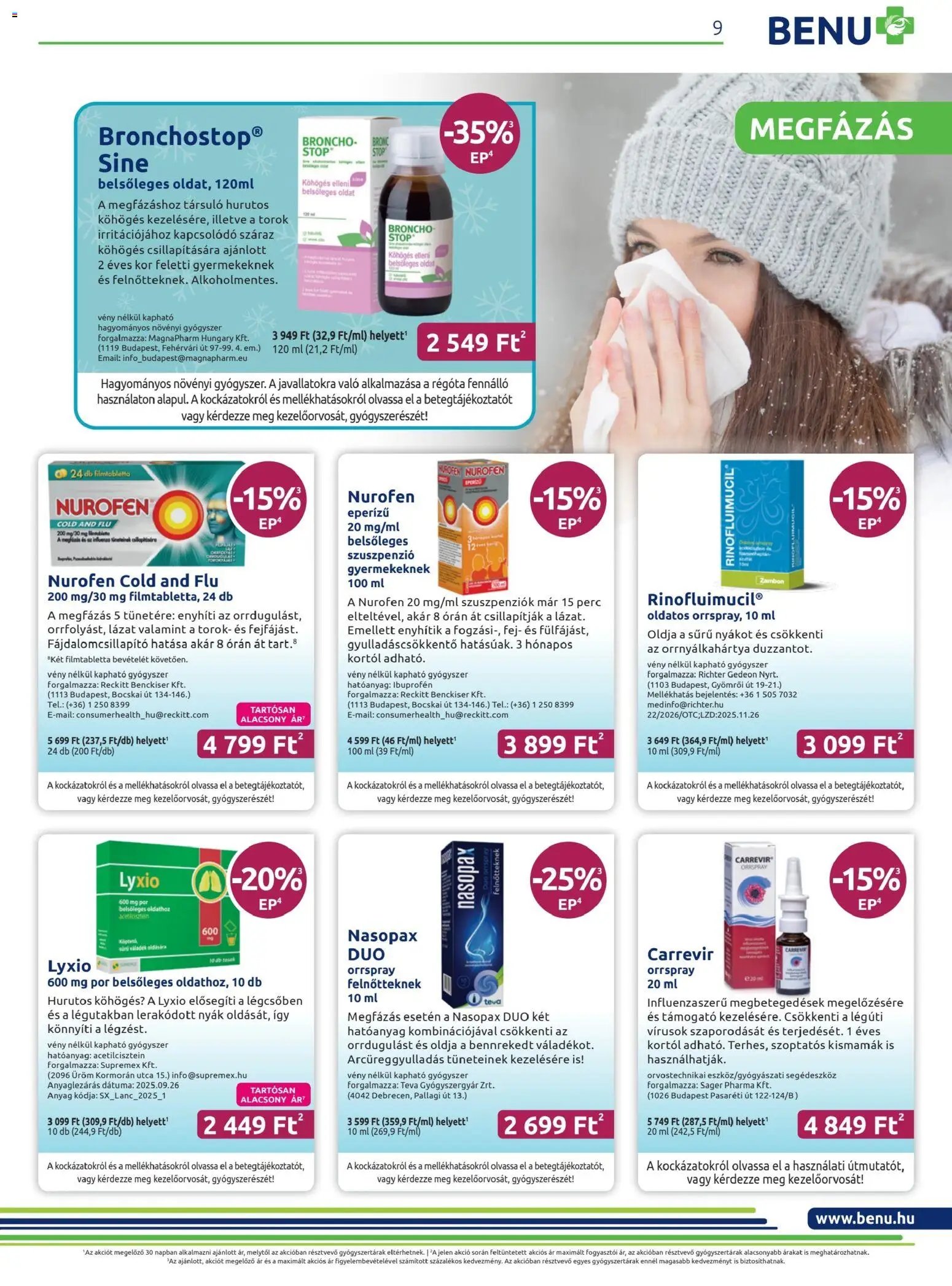 BENU Gyógyszertárak újság 2026.01.01. Akciós újság BENU Gyógyszertárak (2026-01-01 - 2026-01-31)