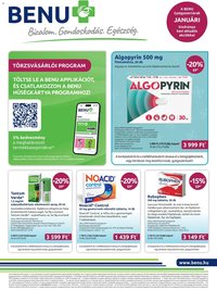 BENU Gyógyszertárak újság 2026.01.01. Akciós újság BENU Gyógyszertárak (2026-01-01 - 2026-01-31)