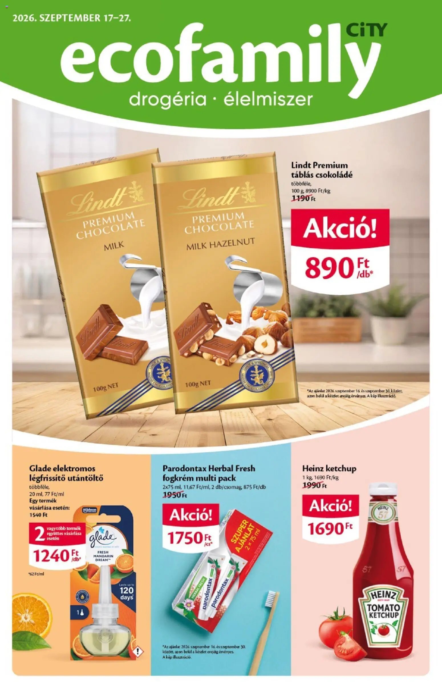 Ecofamily újság 2026.09.17. Ecofamily City akciós újság