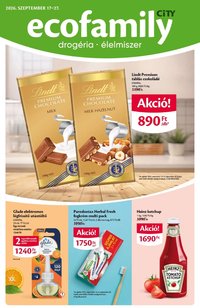 Ecofamily újság 2026.09.17. Ecofamily City akciós újság