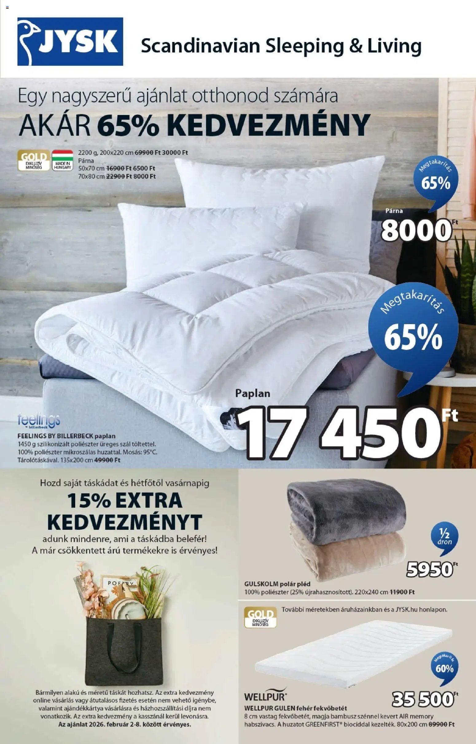 JYSK újság 2026.02.02. Akciós újság JYSK (2026-02-02 - 2026-03-03)
