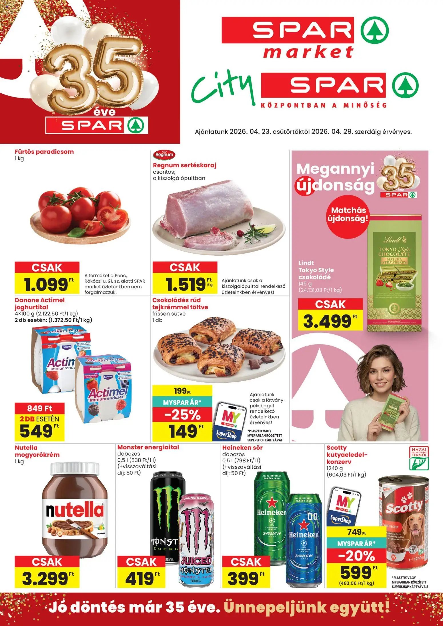 Spar Market újság 2026.04.23. Spar Market akciós újság (2026-04-23 - 2026-04-29)